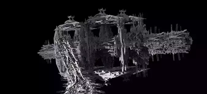 Mega Sci-Fi city Space station Kitbash 1