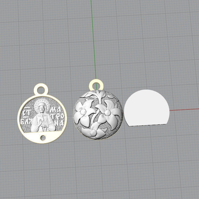Pendant of the St Matron 3D print model_7