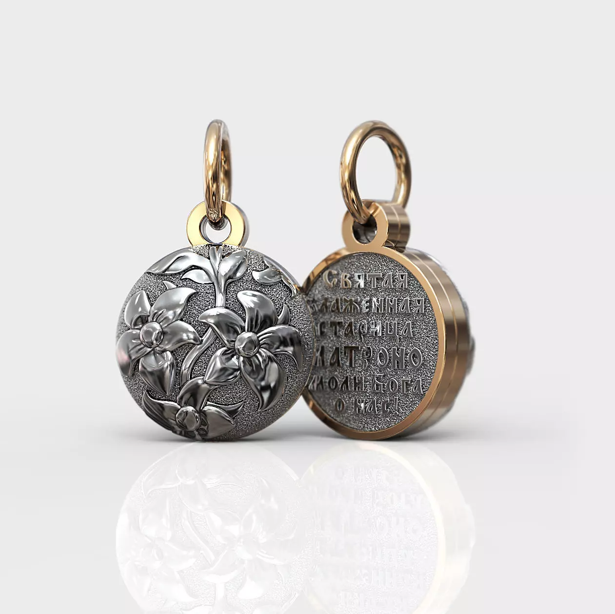 Pendant of the St Matron 3D print model_0