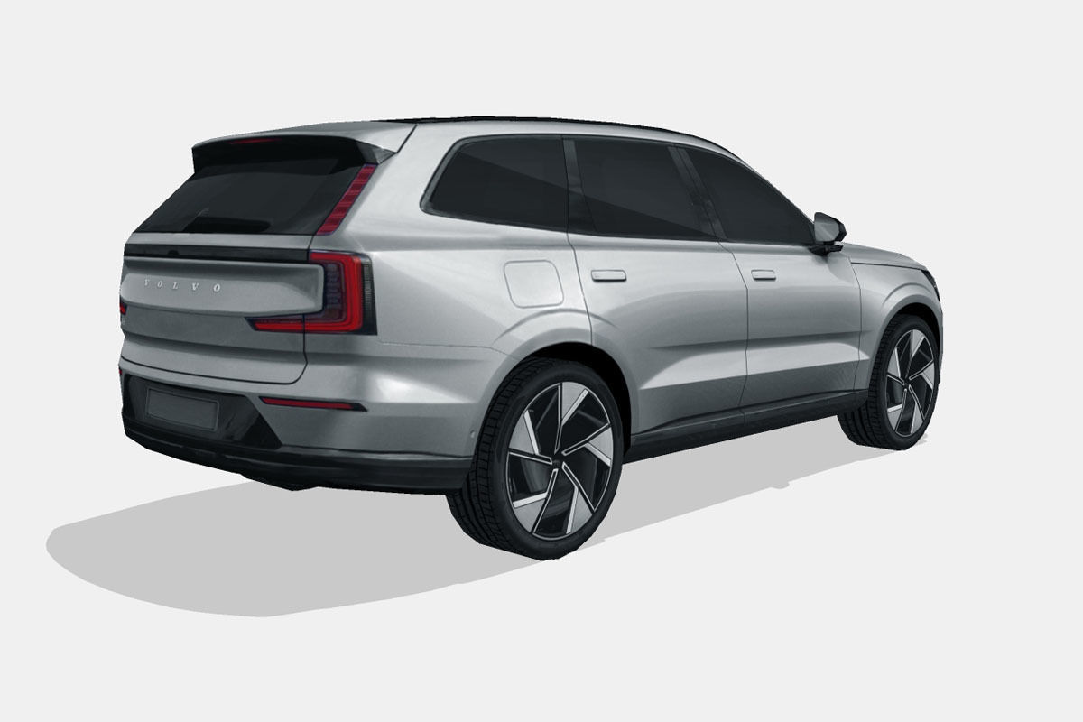 Volvo EX90 2024 Low-poly 3D model_2