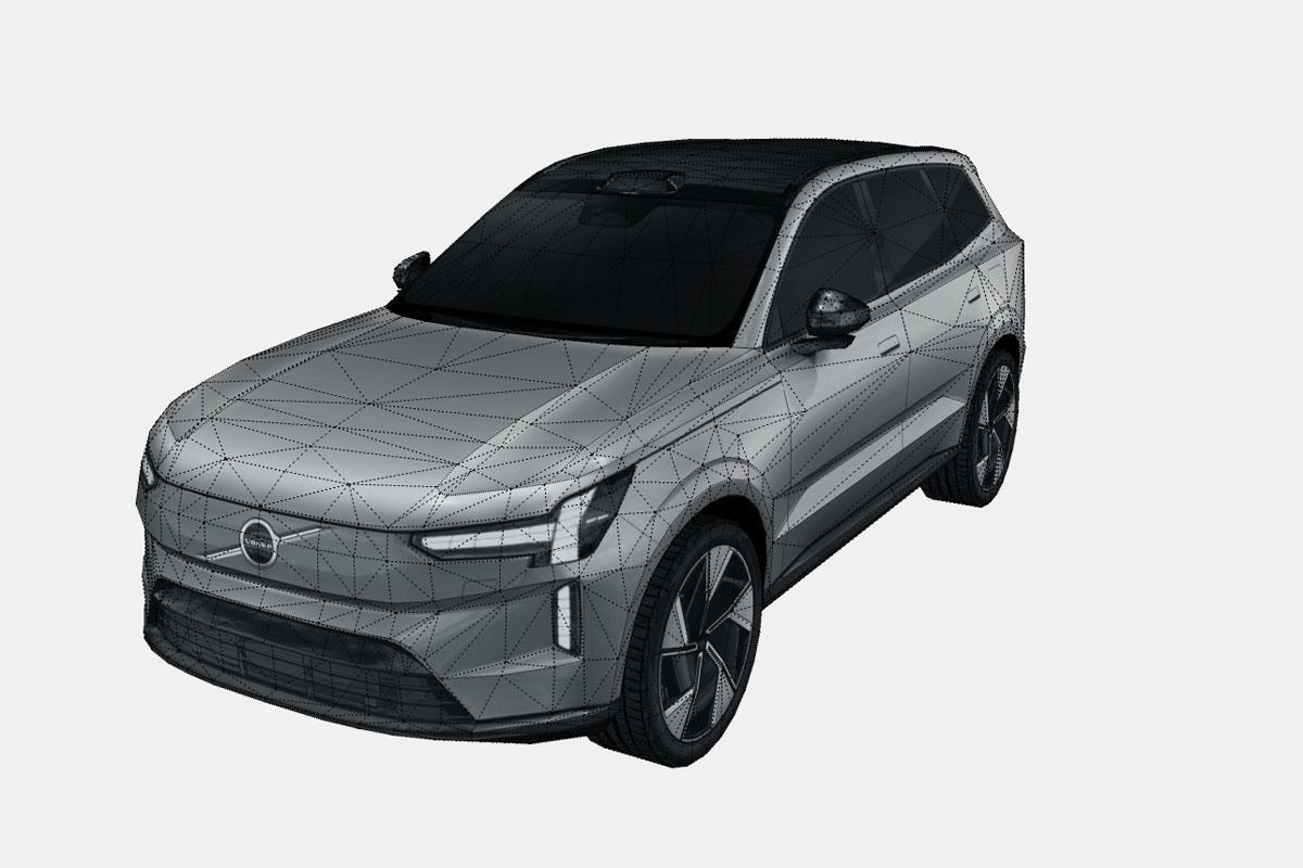 Volvo EX90 2024 Low-poly 3D model_16