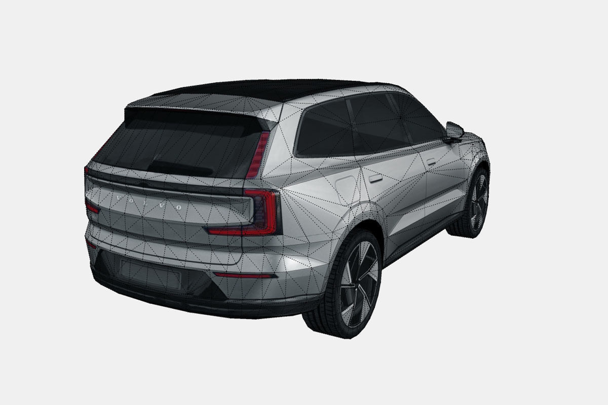 Volvo EX90 2024 Low-poly 3D model_17