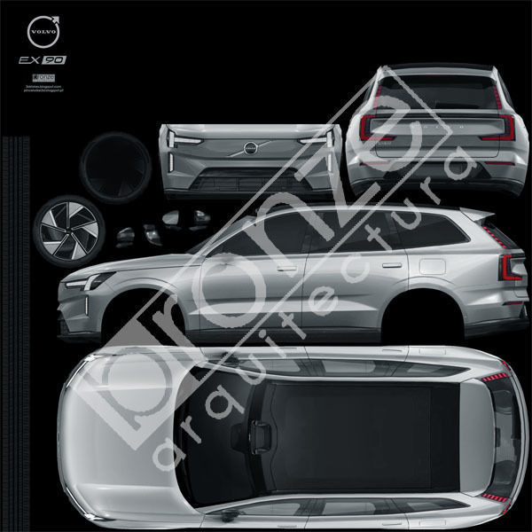 Volvo EX90 2024 Low-poly 3D model_22
