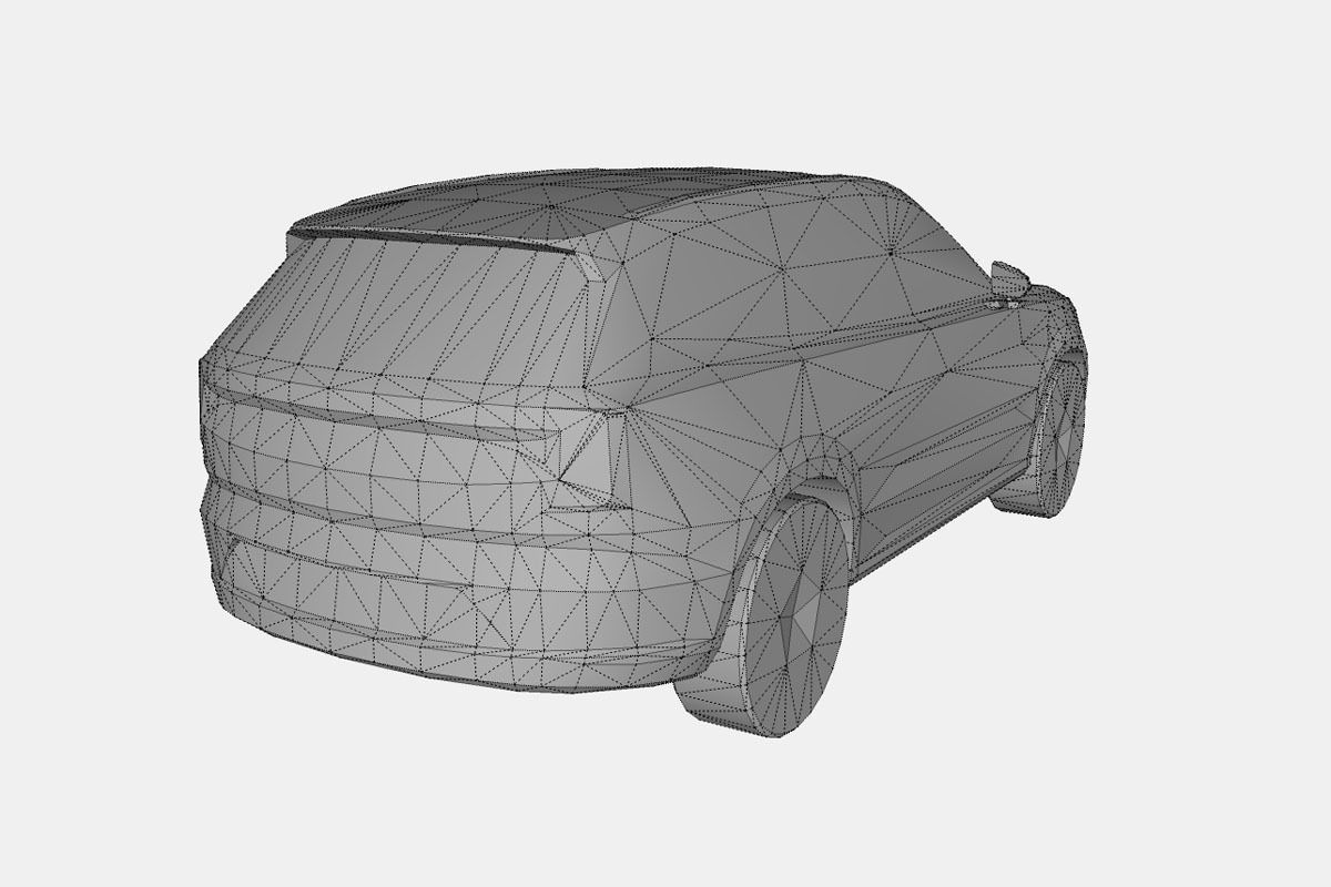 Volvo EX90 2024 Low-poly 3D model_19