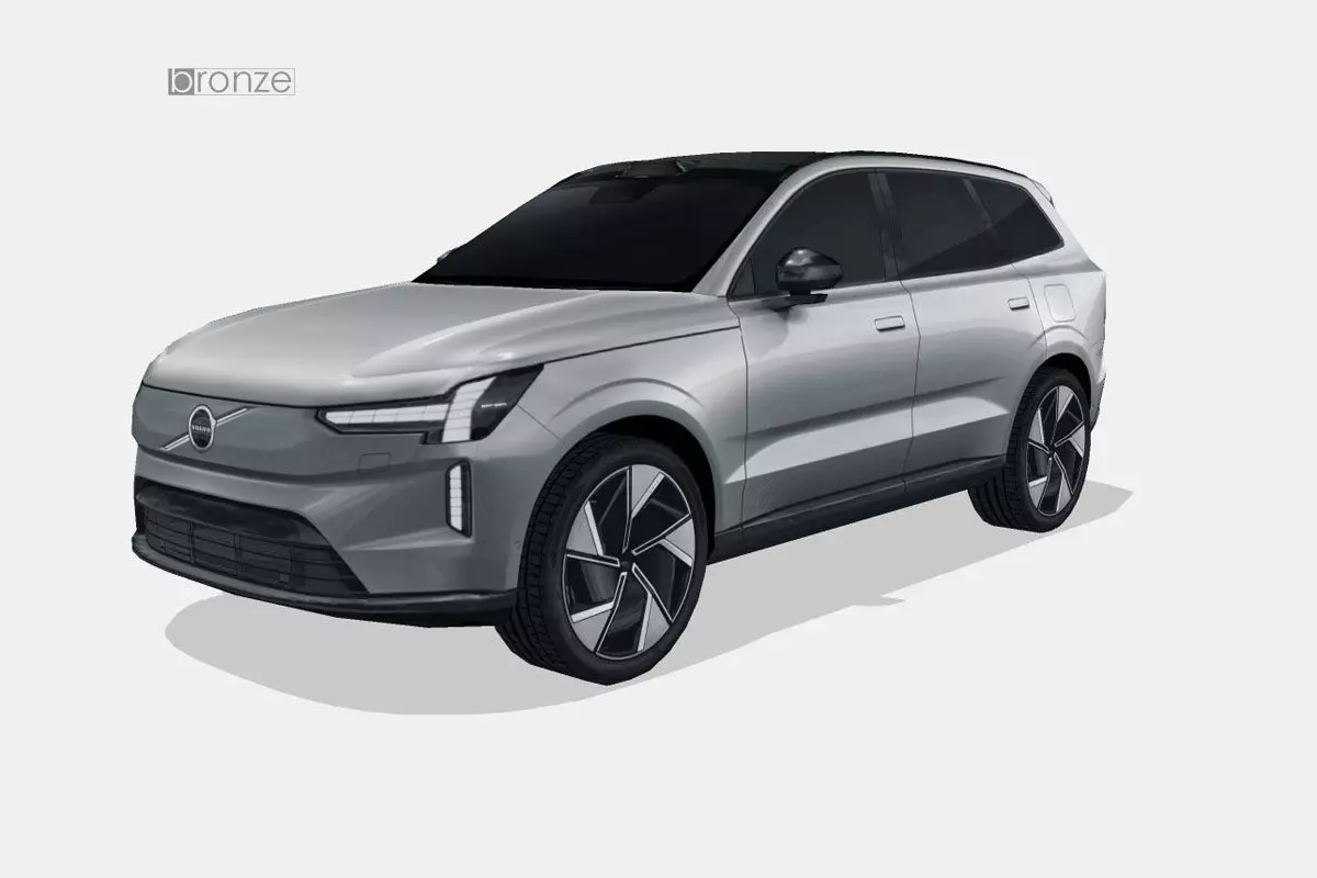 Volvo EX90 2024 Low-poly 3D model_0