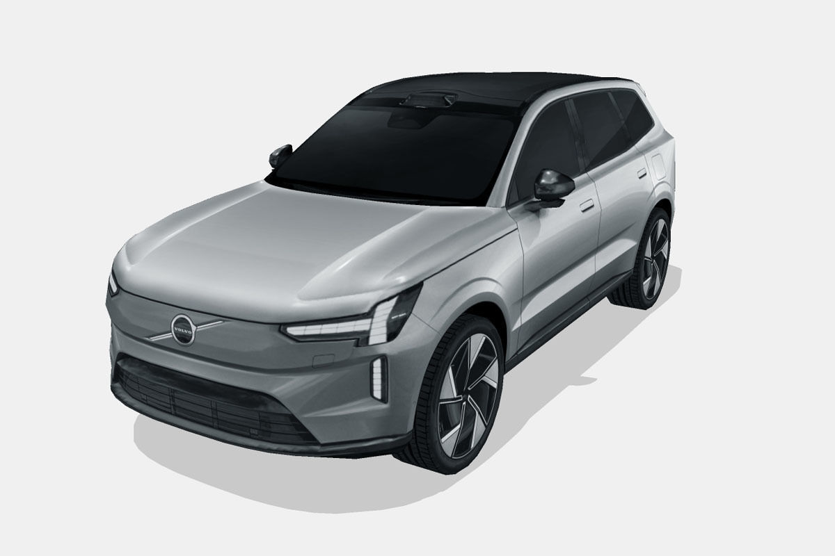 Volvo EX90 2024 Low-poly 3D model_5