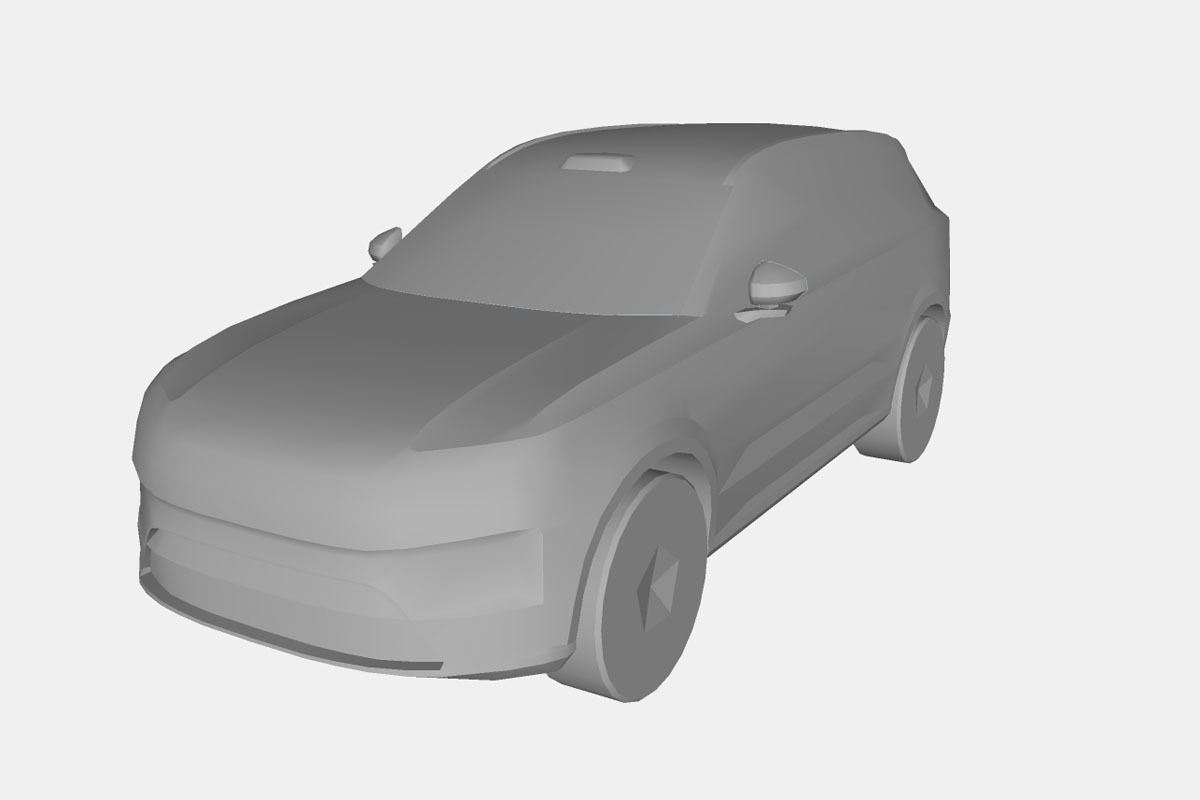 Volvo EX90 2024 Low-poly 3D model_20