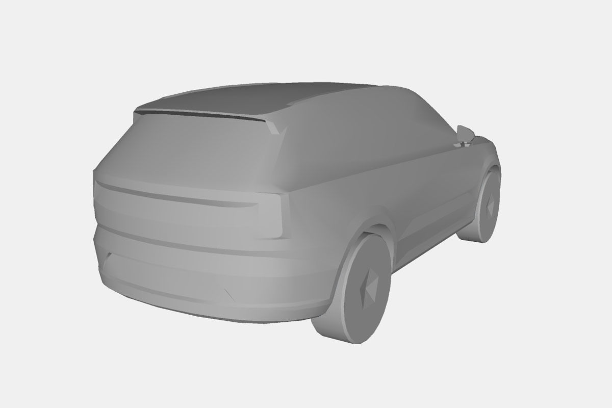 Volvo EX90 2024 Low-poly 3D model_21