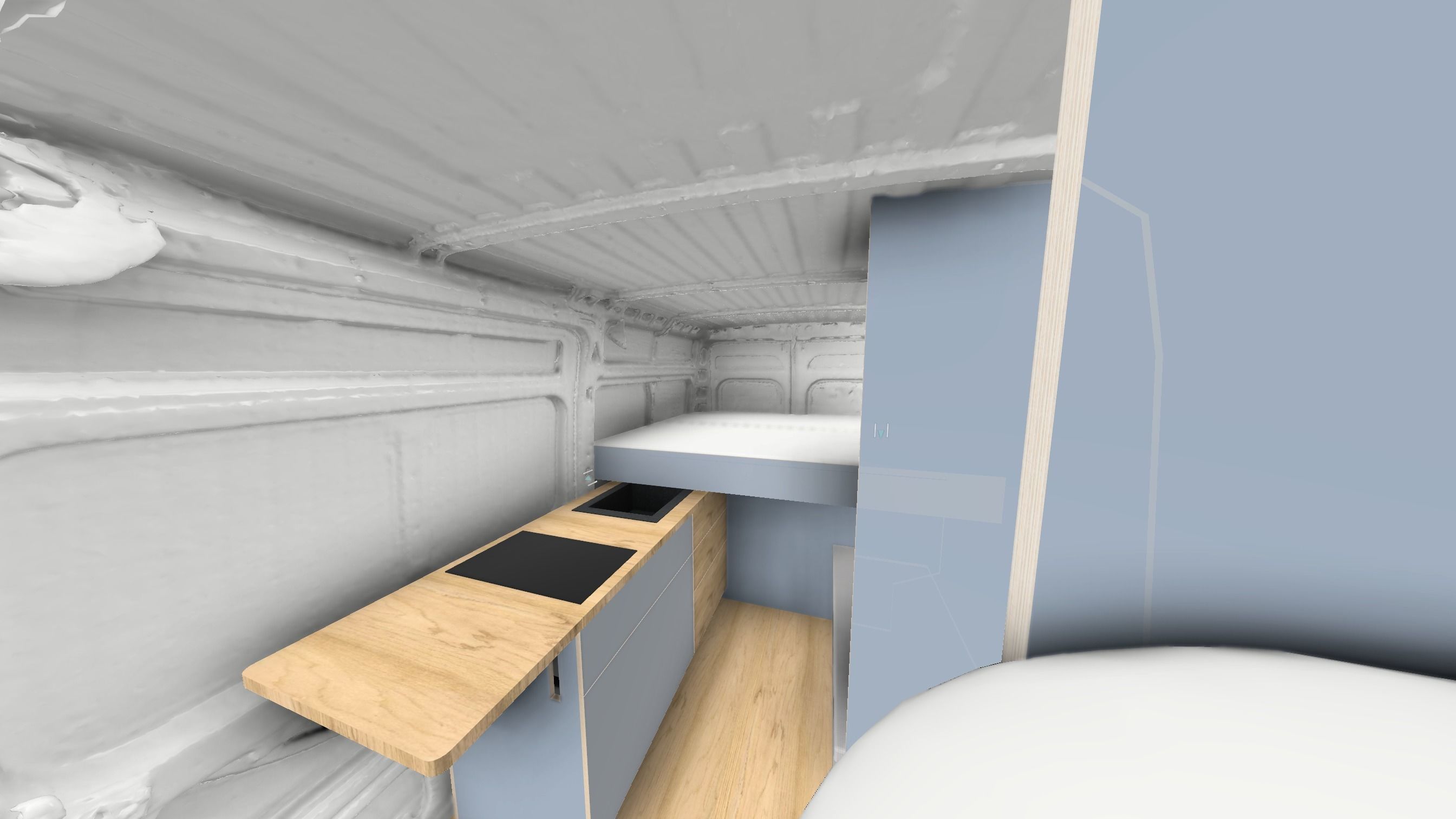 Ducato L2H2 2012 interior 3D-Model 3D model_12