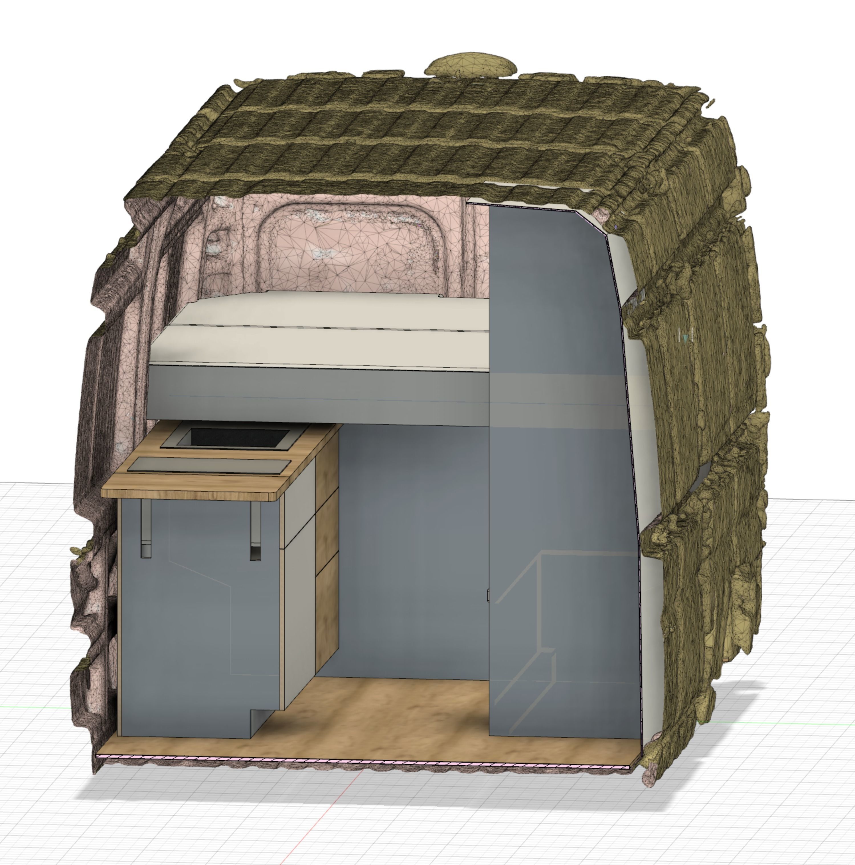 Ducato L2H2 2012 interior 3D-Model 3D model_11