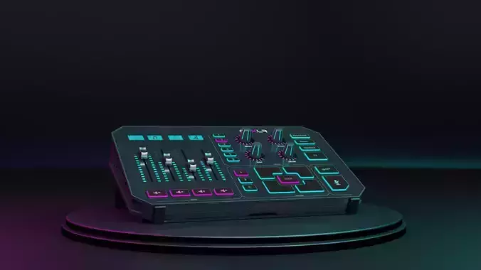  Computer device GoXlr 3d Model electronic music controller 