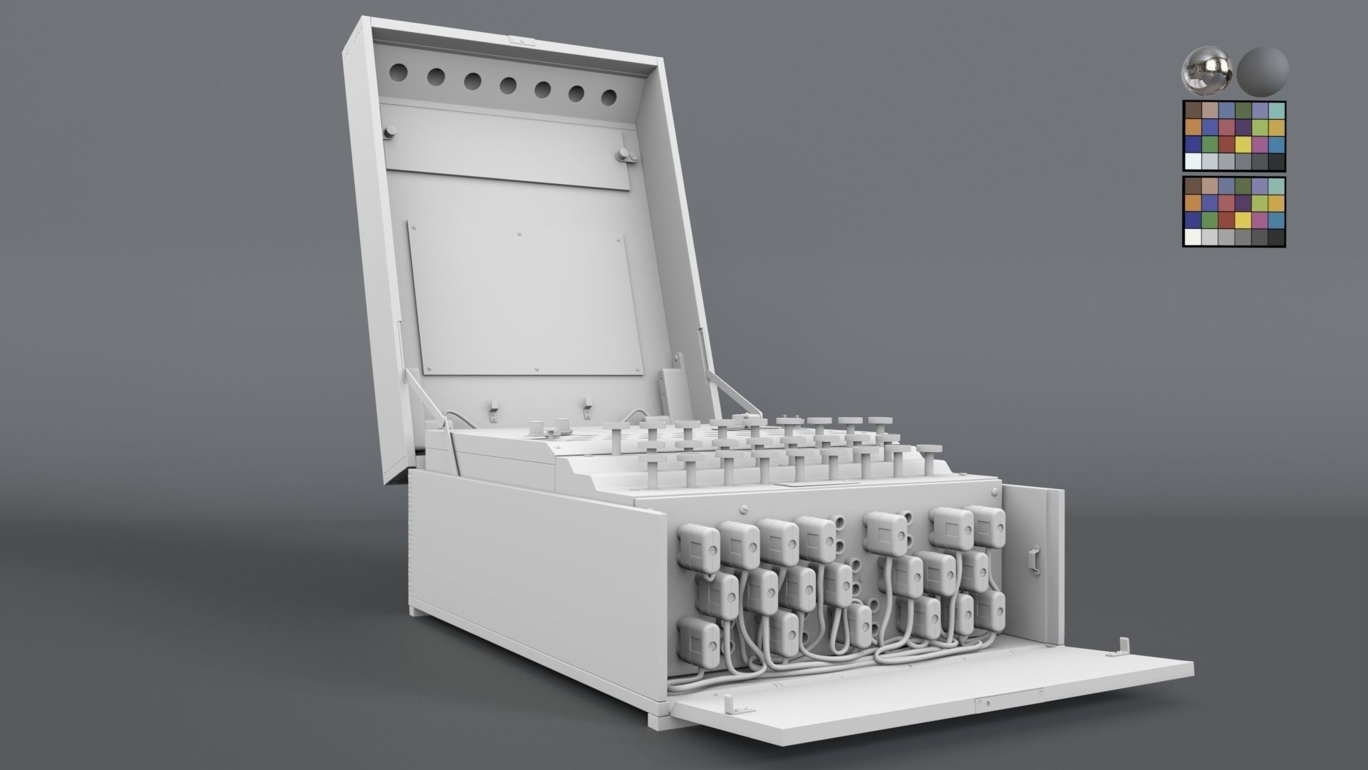 Enigma Machine - Former German military communication equipment  3D model_3