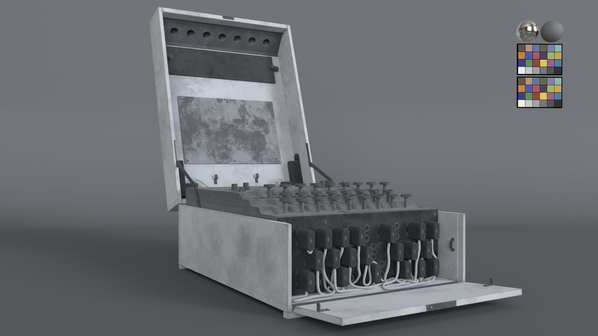 Enigma Machine - Former German military communication equipment  3D model_5