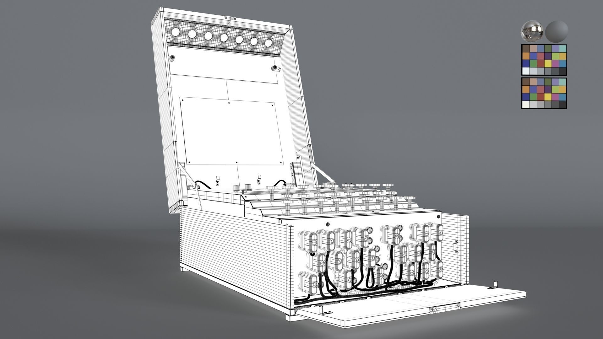 Enigma Machine - Former German military communication equipment  3D model_6