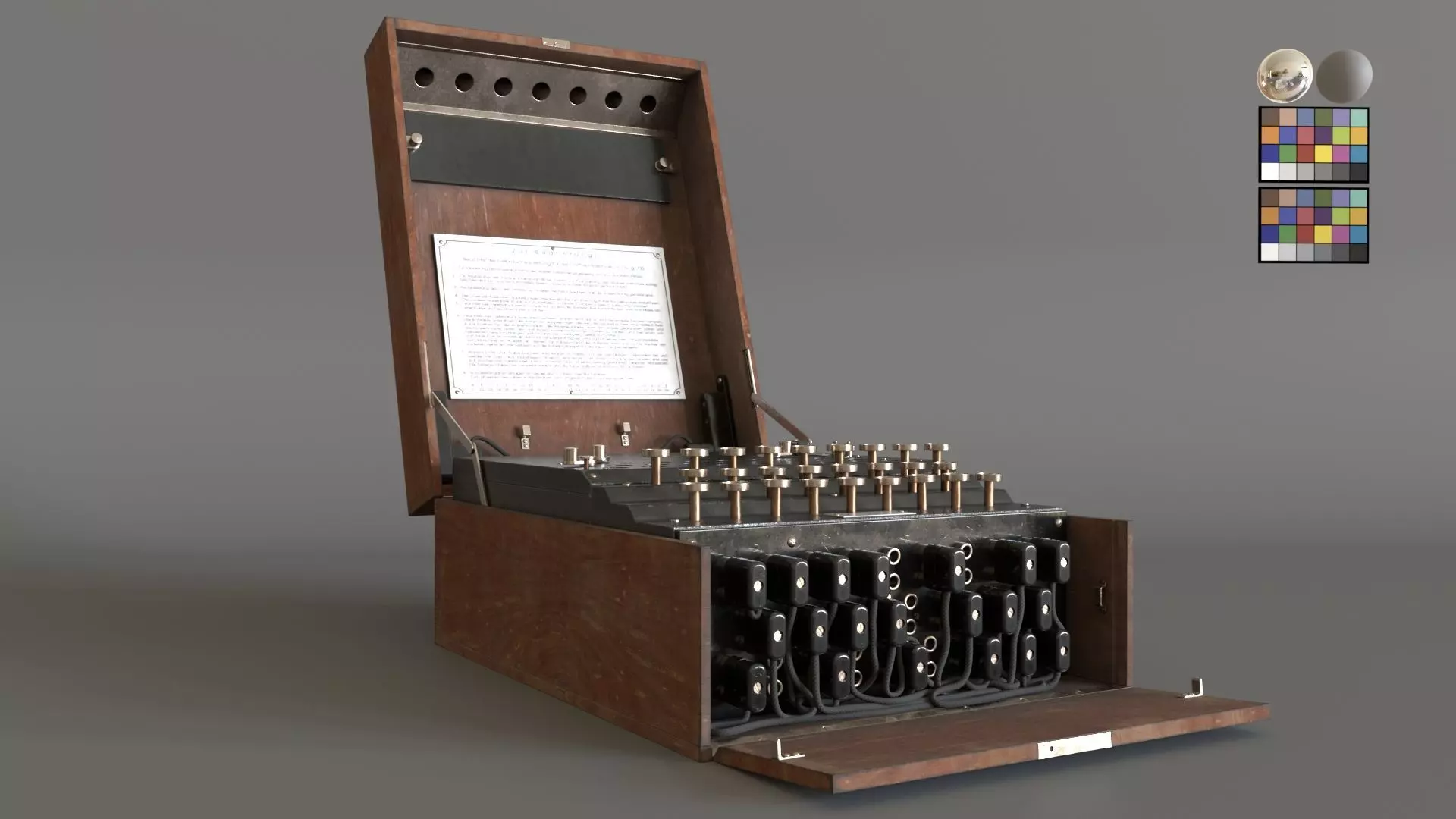 Enigma Machine - Former German military communication equipment  3D model_0
