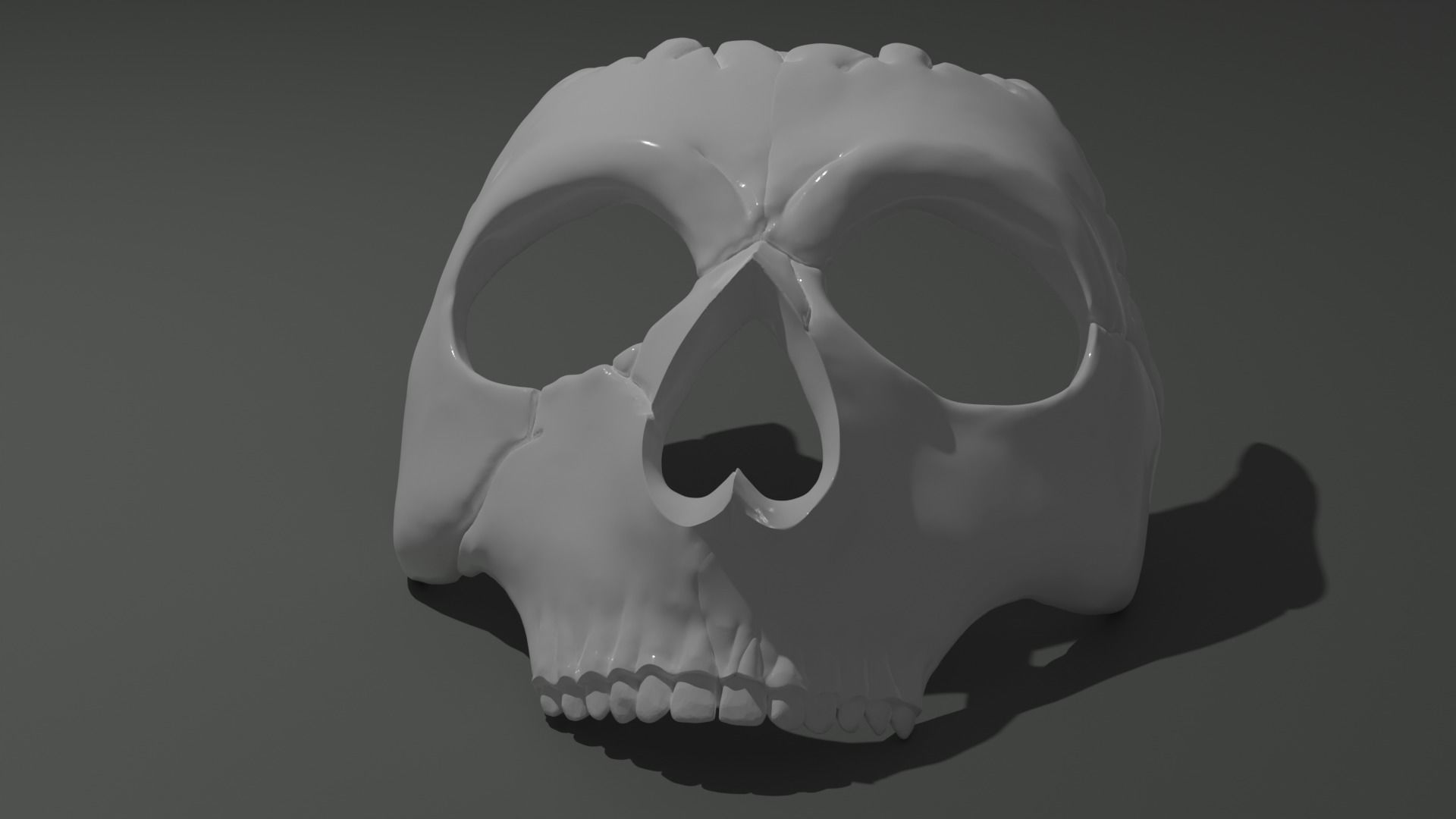 Ghost mask - skull call of duty 3D print model_3