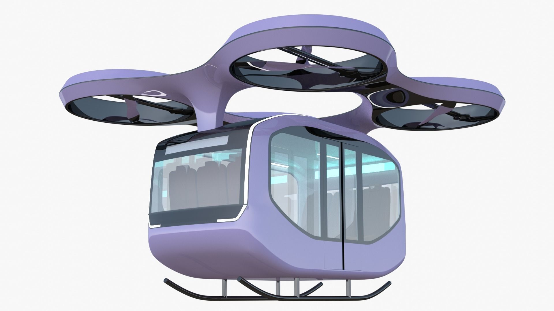 Passenger drone concept 3D model_3