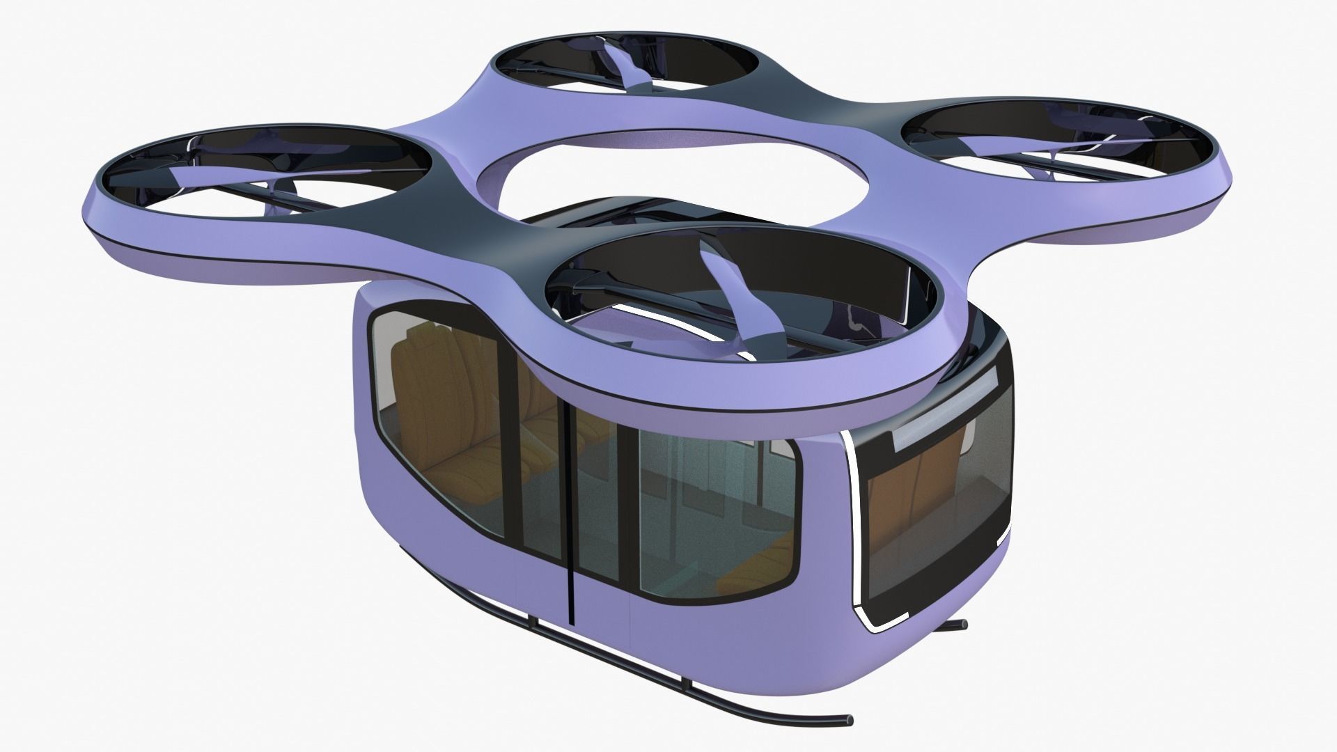 Passenger drone concept 3D model_5