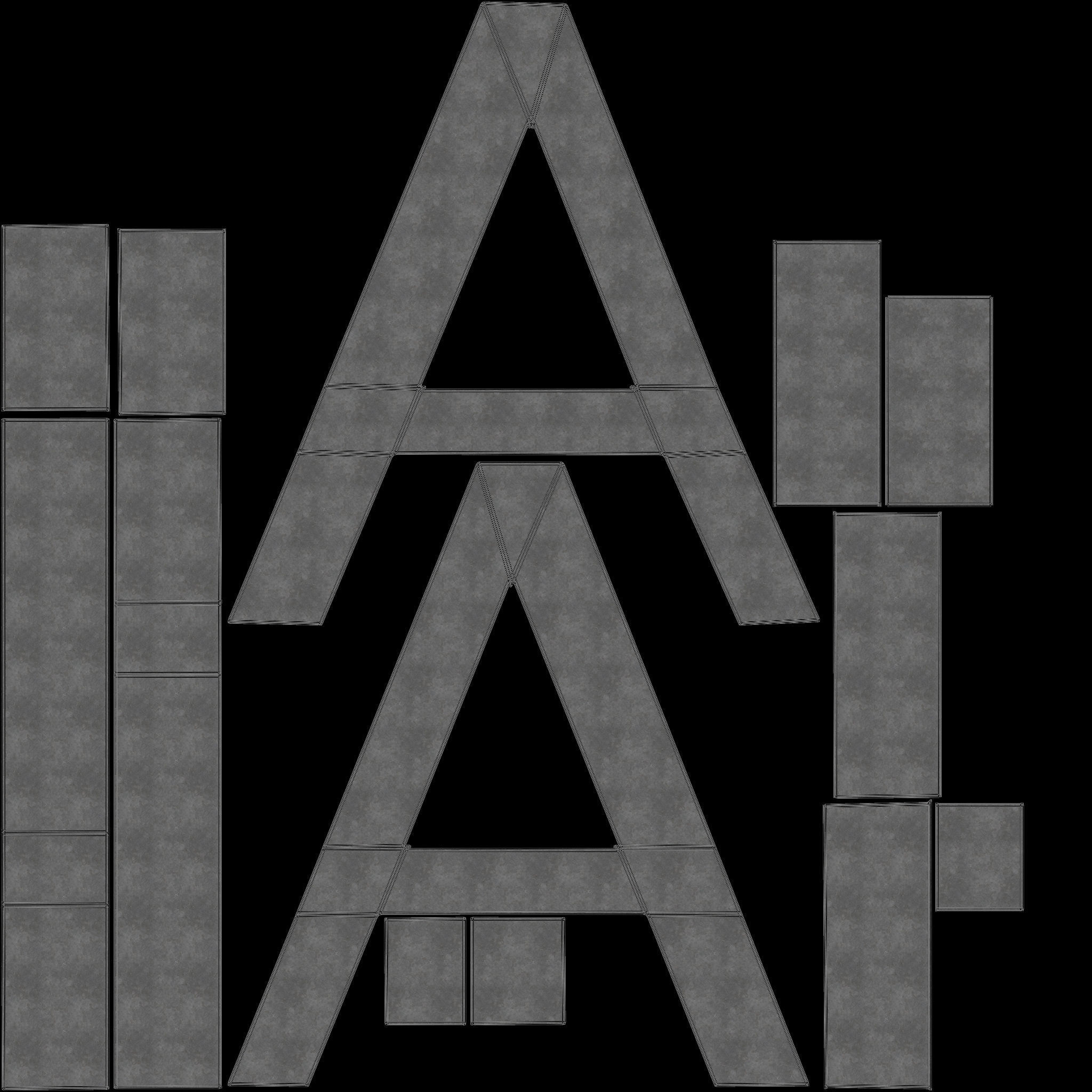 A Plastic Bench 3D Model AR VR PBR 3D model_16