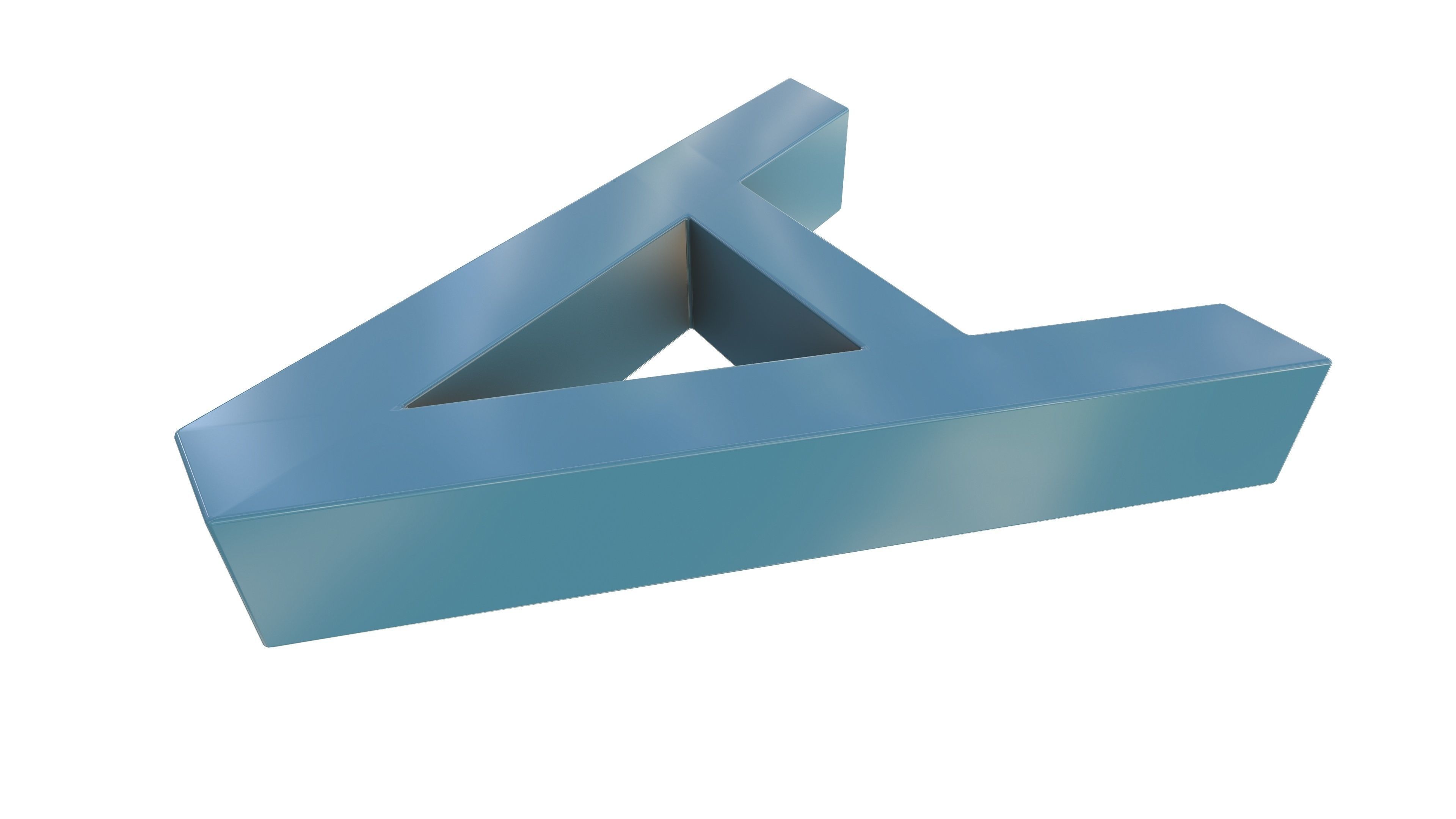 A Plastic Bench 3D Model AR VR PBR 3D model_8