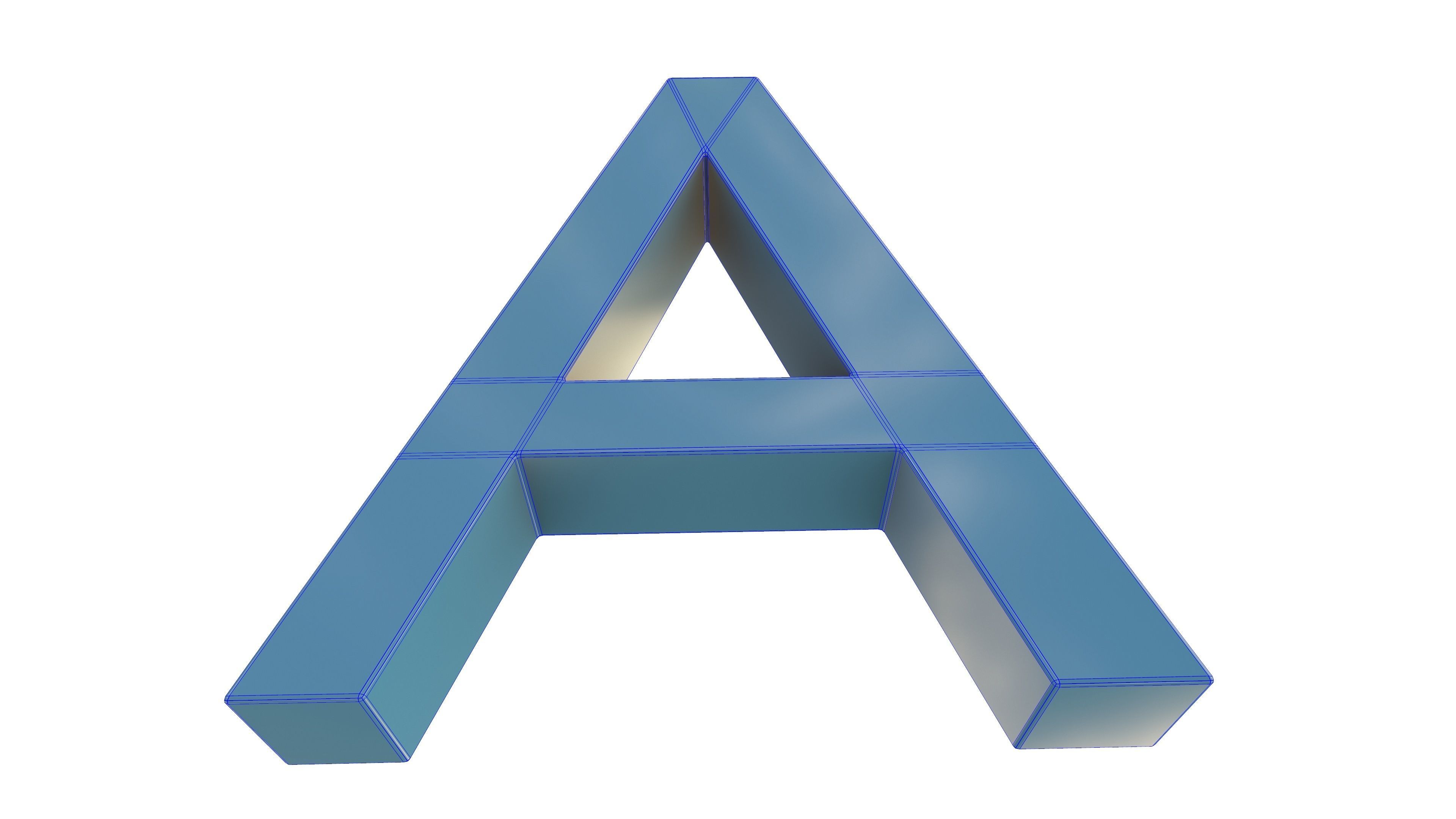 A Plastic Bench 3D Model AR VR PBR 3D model_15