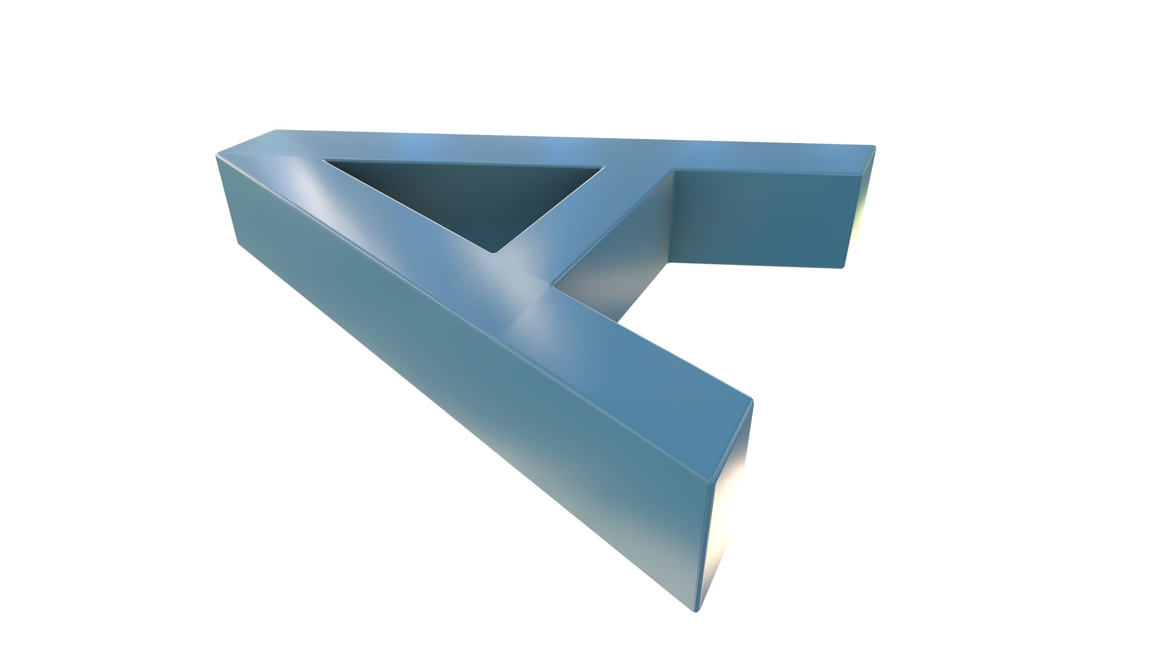 A Plastic Bench 3D Model AR VR PBR 3D model_10