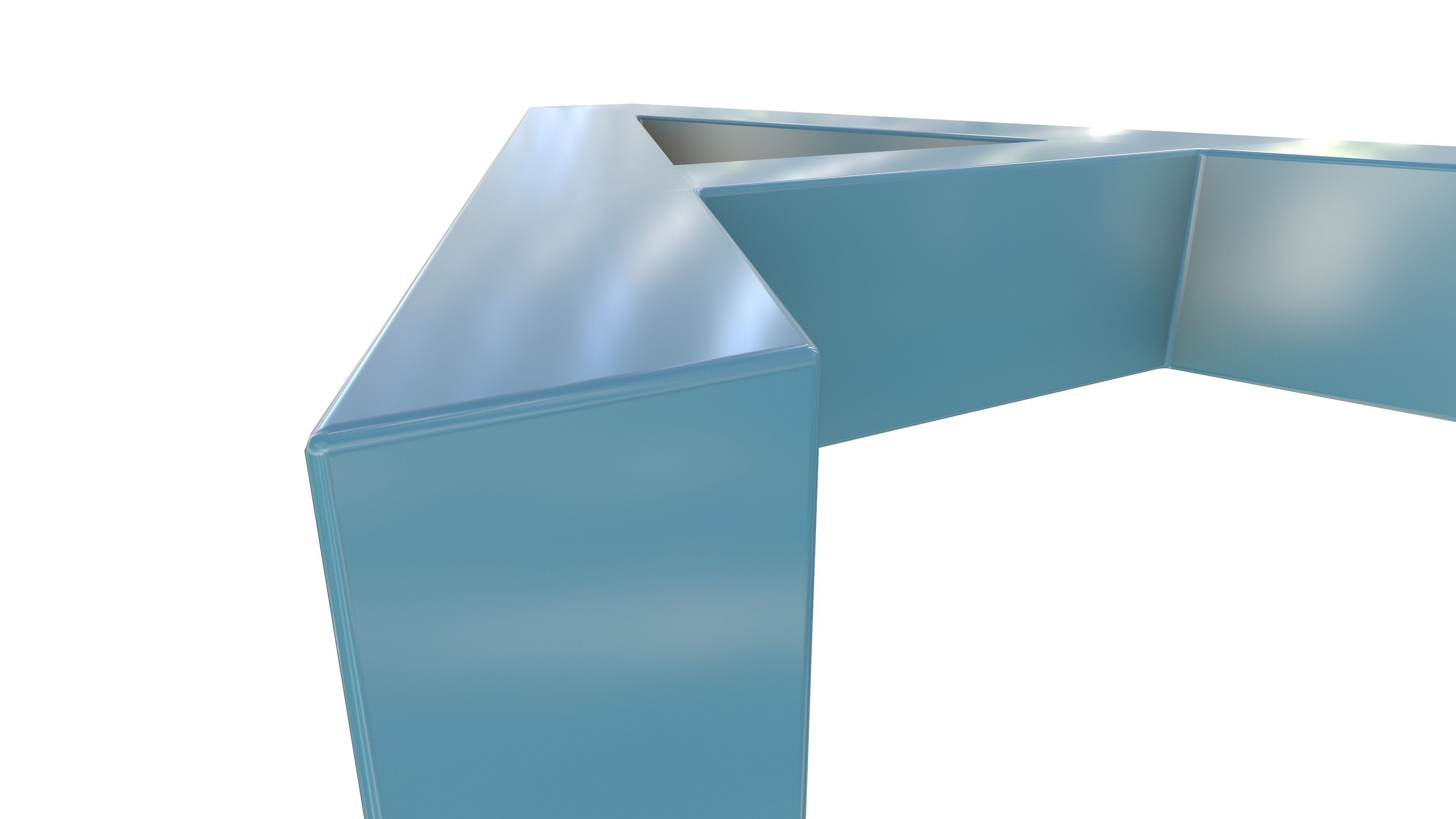A Plastic Bench 3D Model AR VR PBR 3D model_12