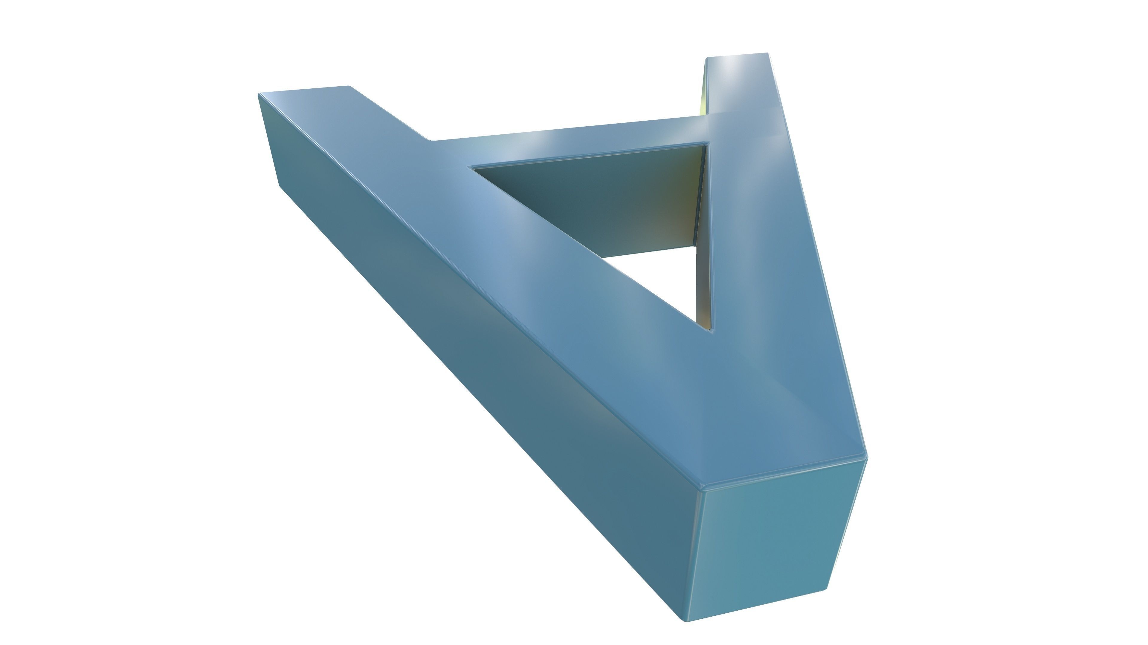 A Plastic Bench 3D Model AR VR PBR 3D model_6