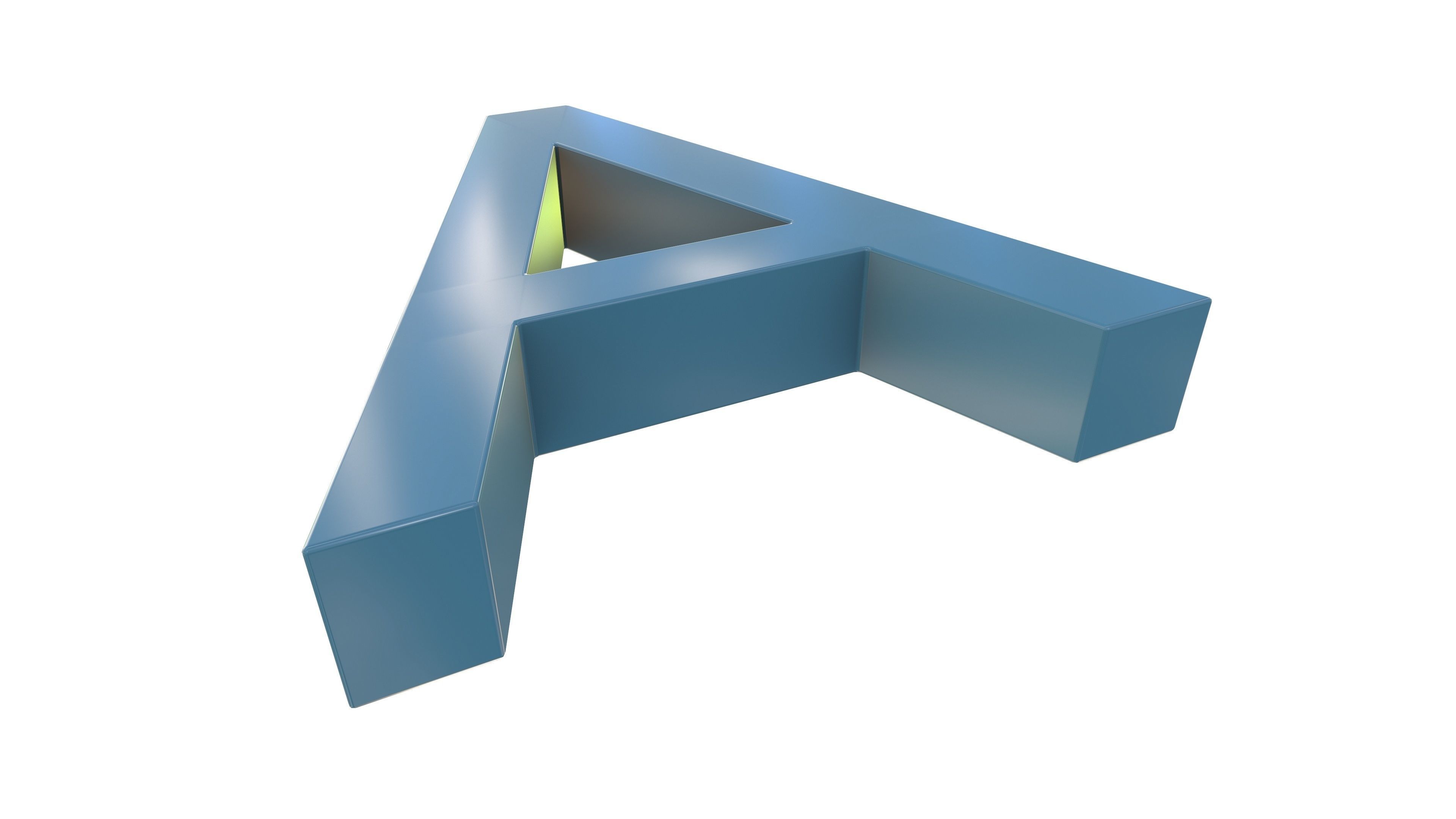 A Plastic Bench 3D Model AR VR PBR 3D model_11