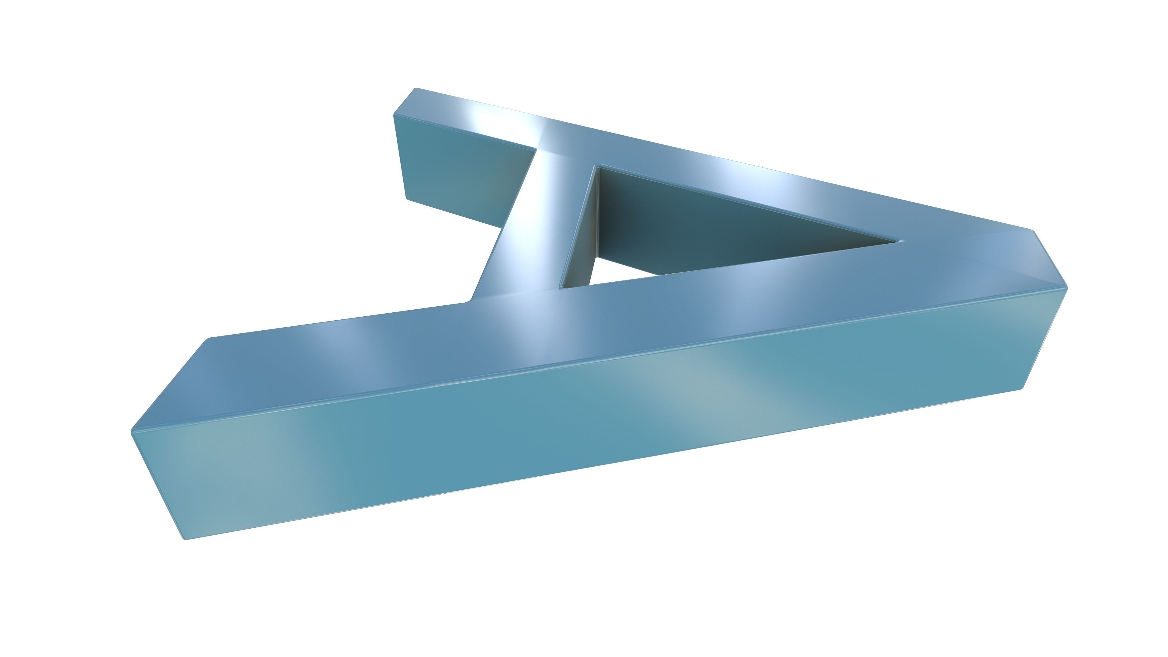 A Plastic Bench 3D Model AR VR PBR 3D model_4