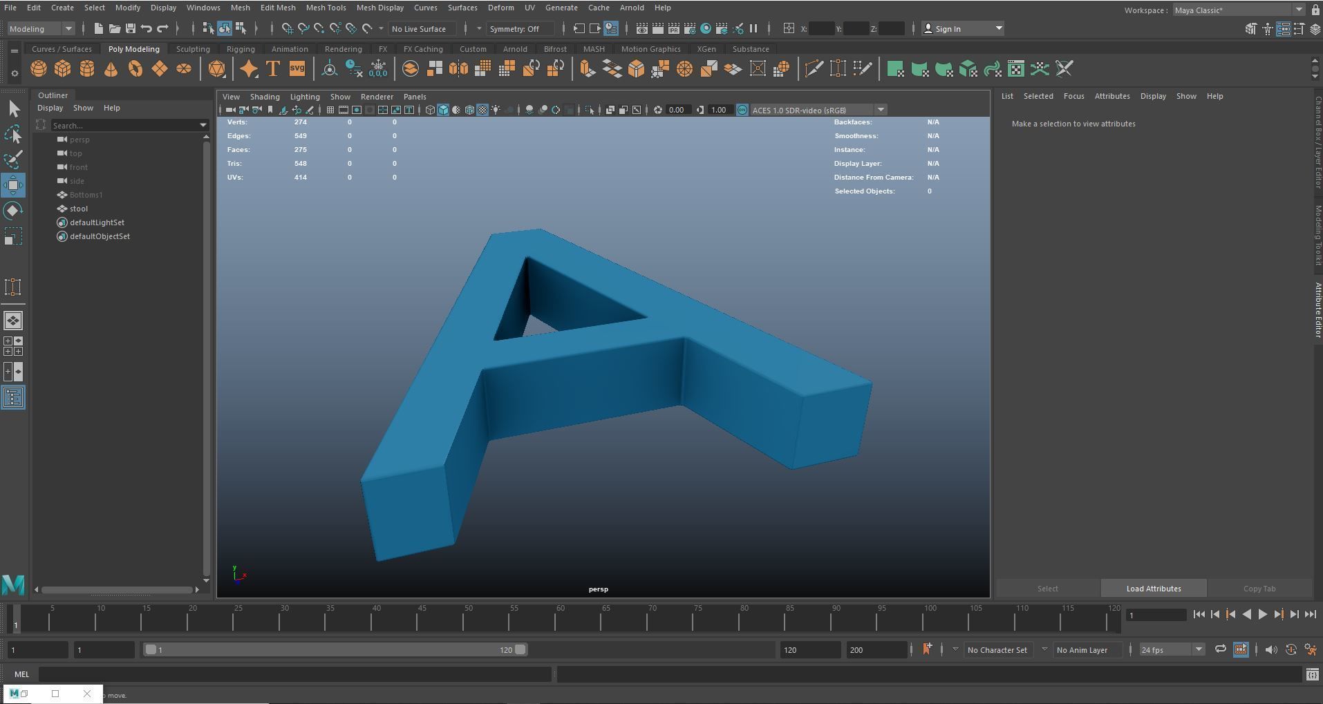 A Plastic Bench 3D Model AR VR PBR 3D model_17