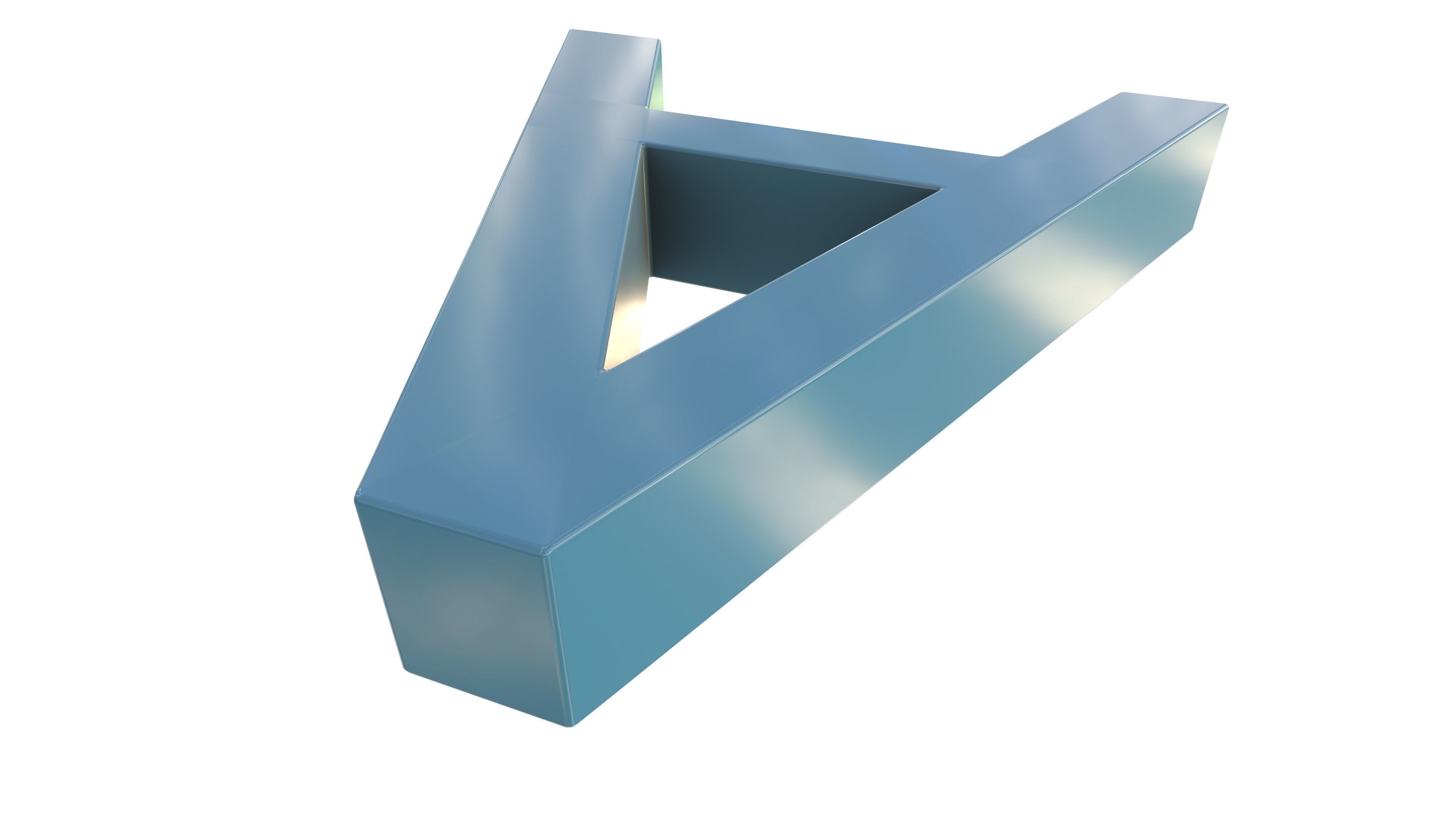 A Plastic Bench 3D Model AR VR PBR 3D model_7