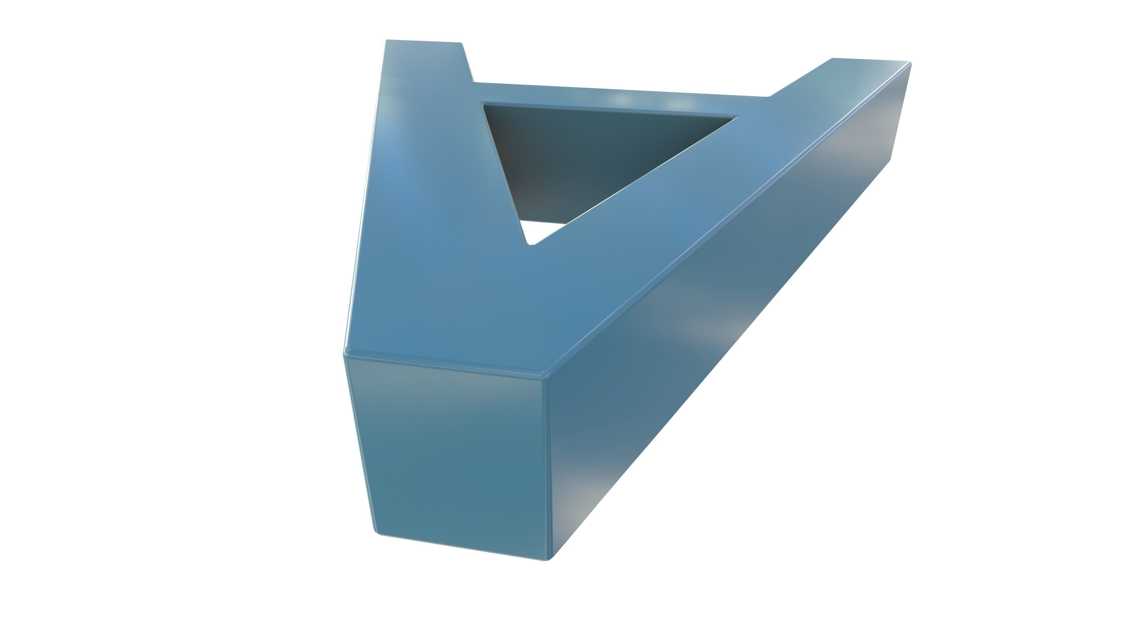 A Plastic Bench 3D Model AR VR PBR 3D model_14