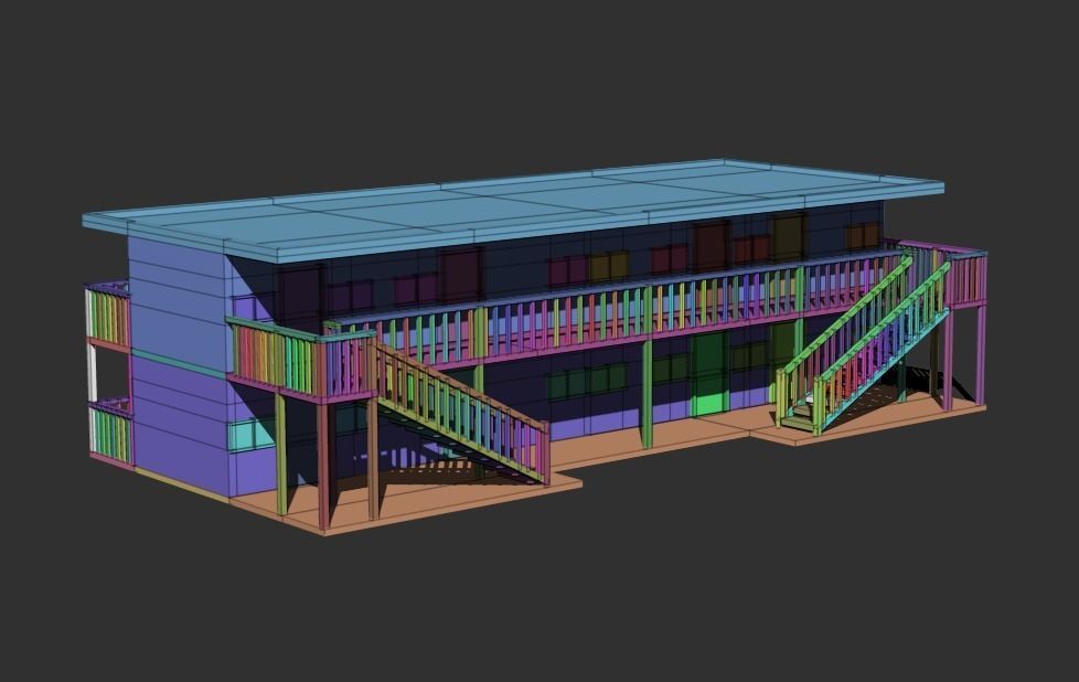 Apartment 01 Low-poly 3D model_5