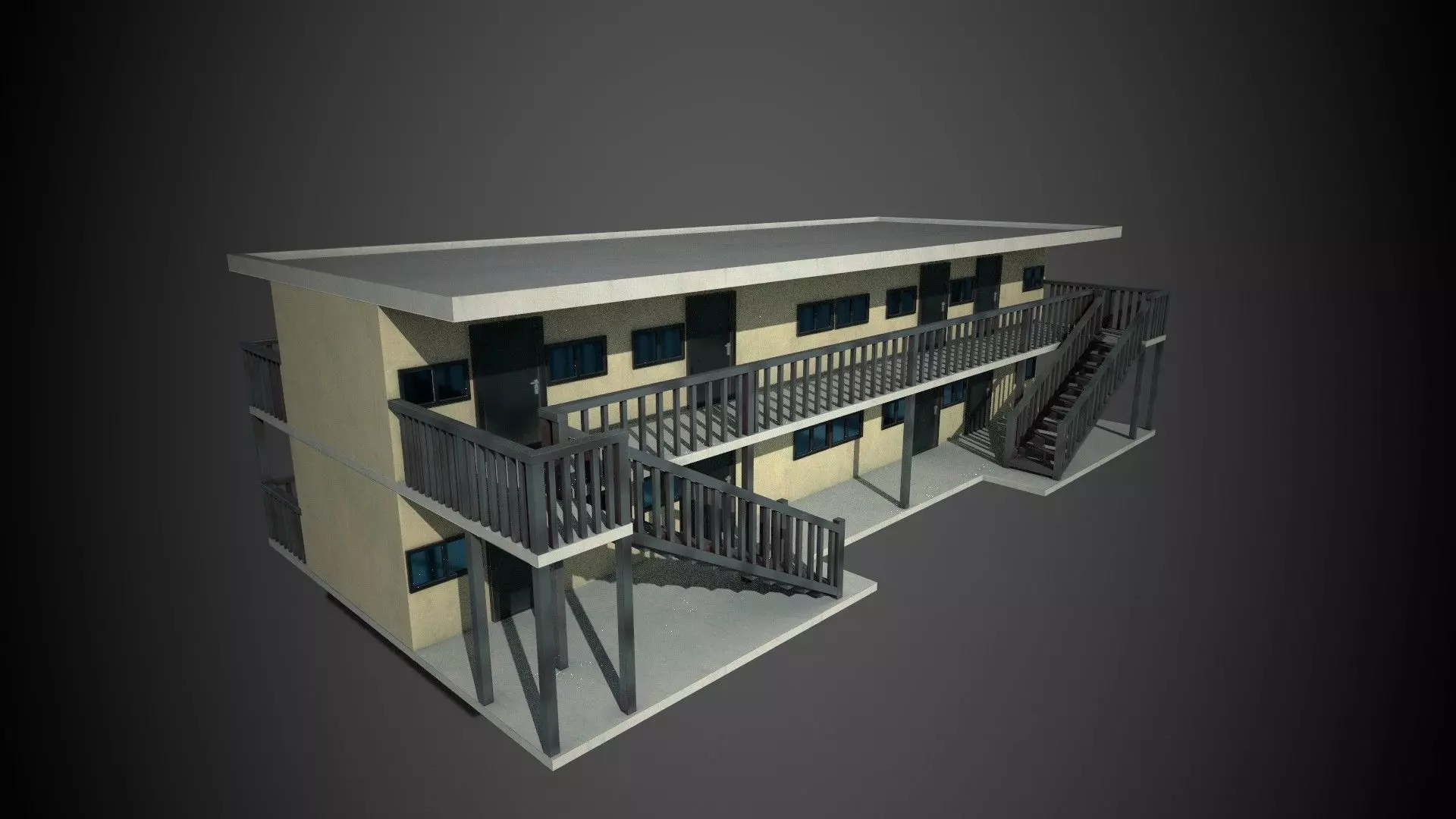 Apartment 01 Low-poly 3D model_0