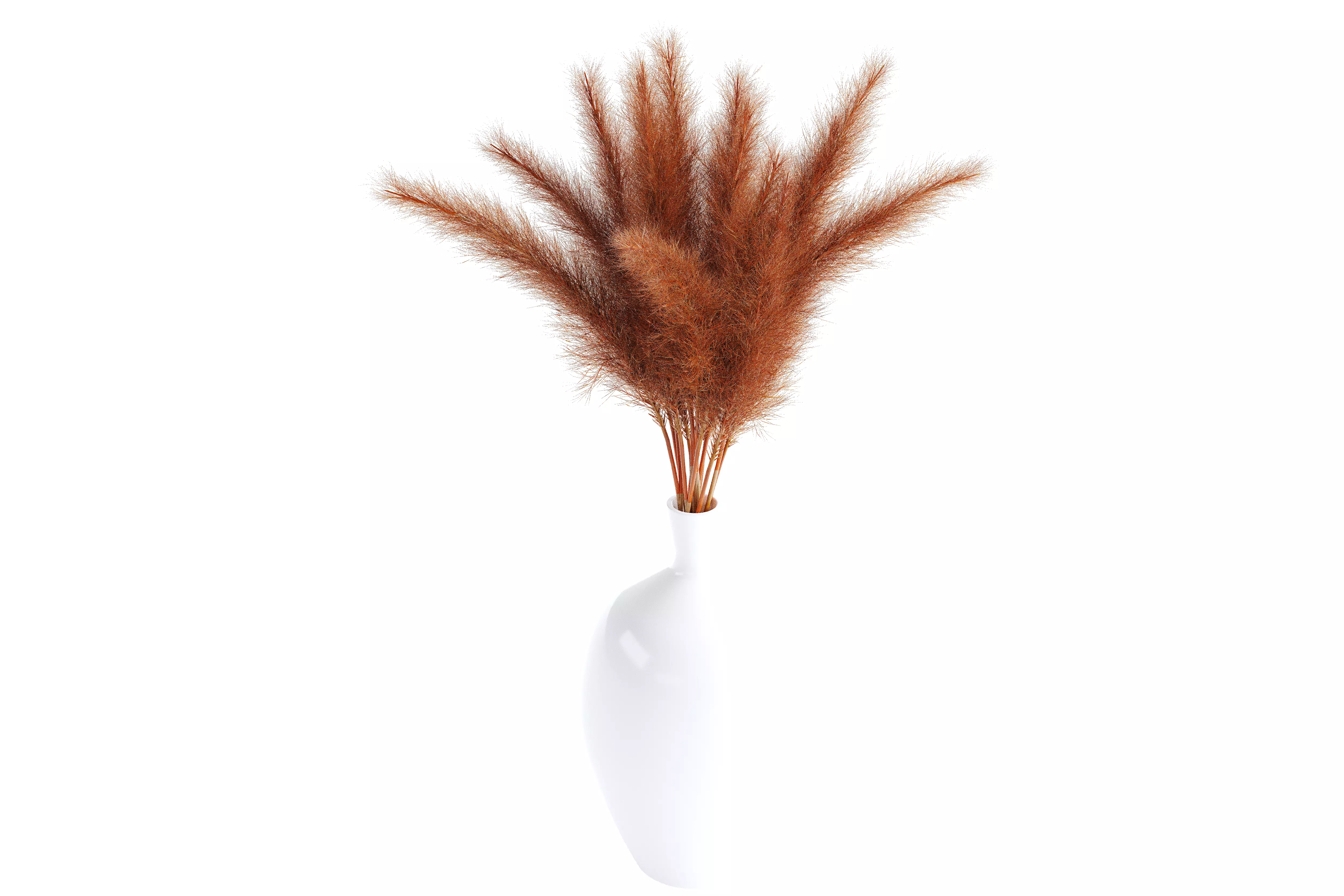 Vases vase with grass in it 3D model_0