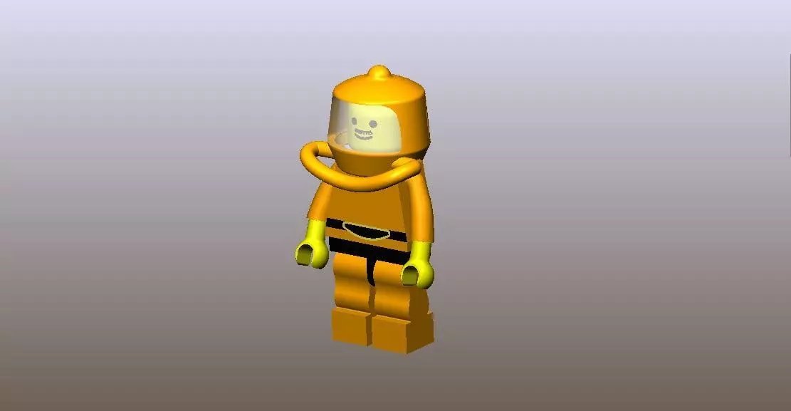 LEGO MAN Low-poly 3D model_0