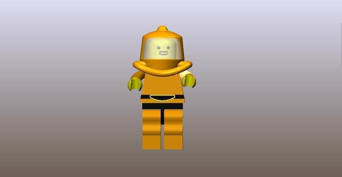 LEGO MAN Low-poly 3D model_1