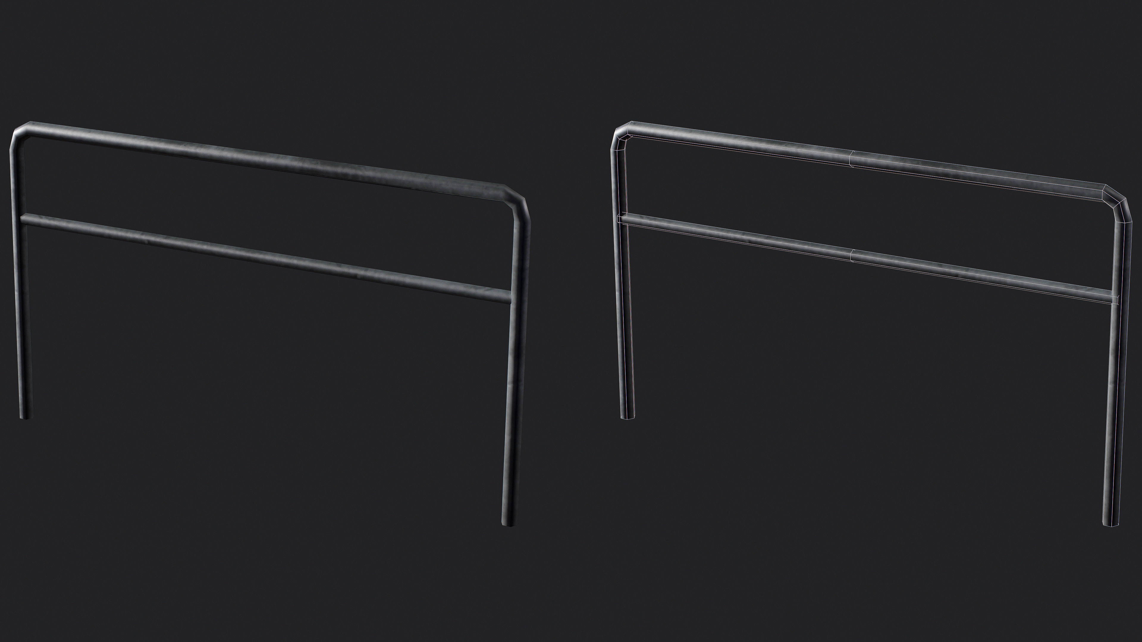 Set of 13 Modular Military Platforms Low-poly 3D model_15