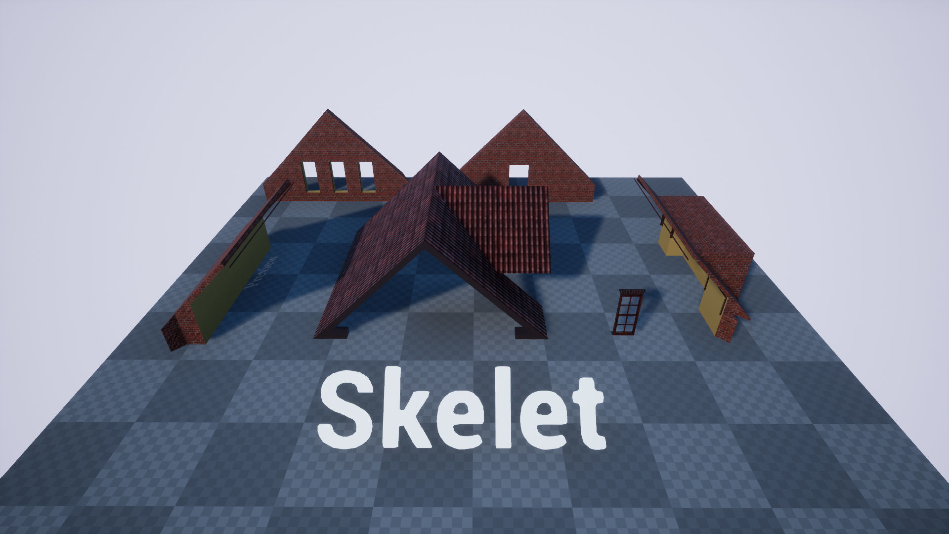 Victorian study room - library interior Low-poly 3D model_46