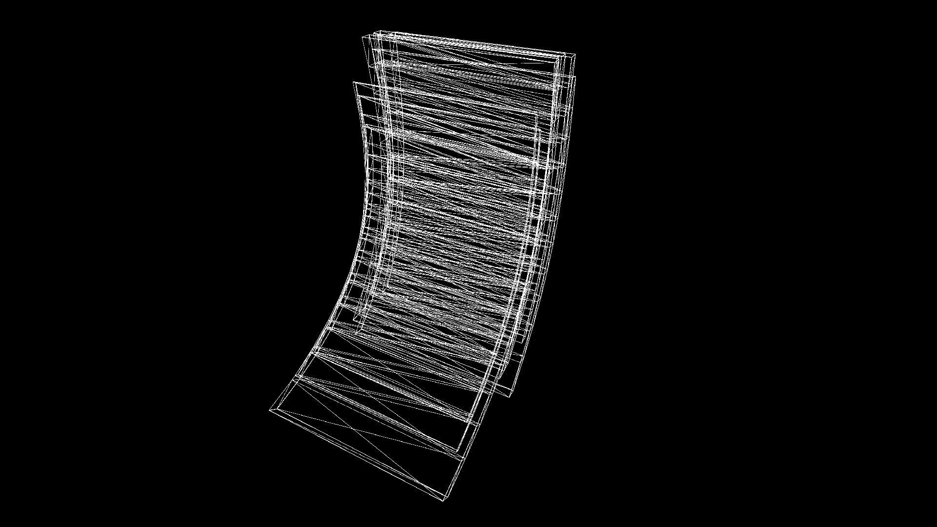 Victorian study room - library interior Low-poly 3D model_66