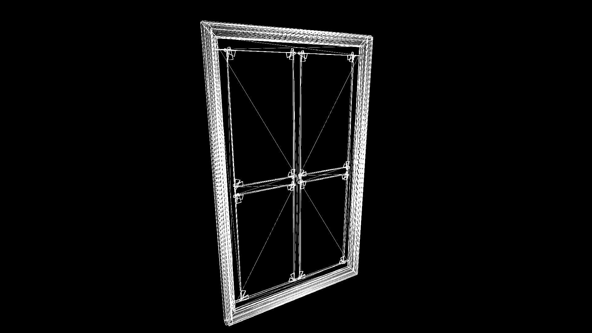 Victorian study room - library interior Low-poly 3D model_62