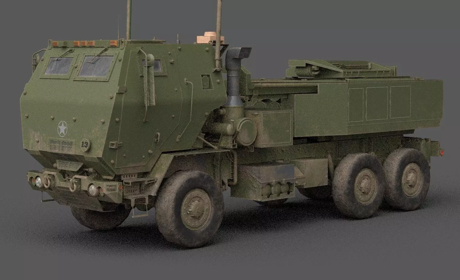 HIMARS Low-poly 3D model_0