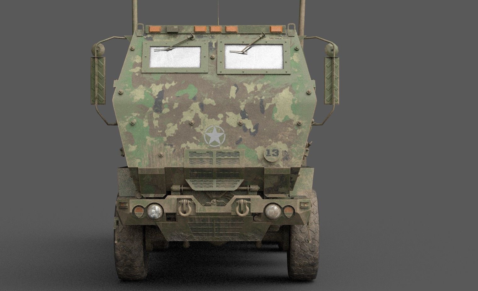 HIMARS Low-poly 3D model_3