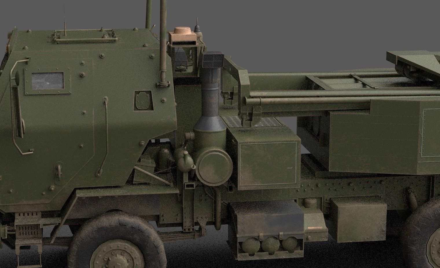 HIMARS Low-poly 3D model_19