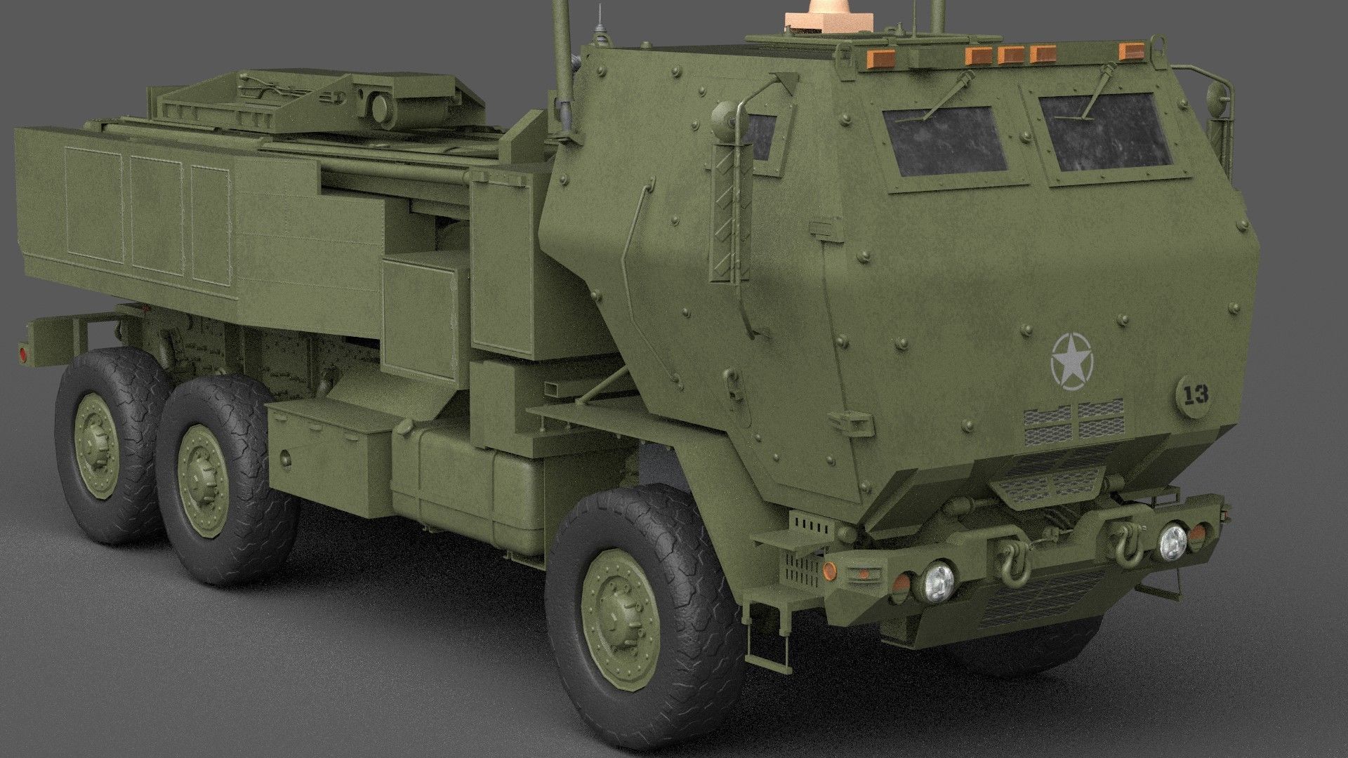 HIMARS Low-poly 3D model_21
