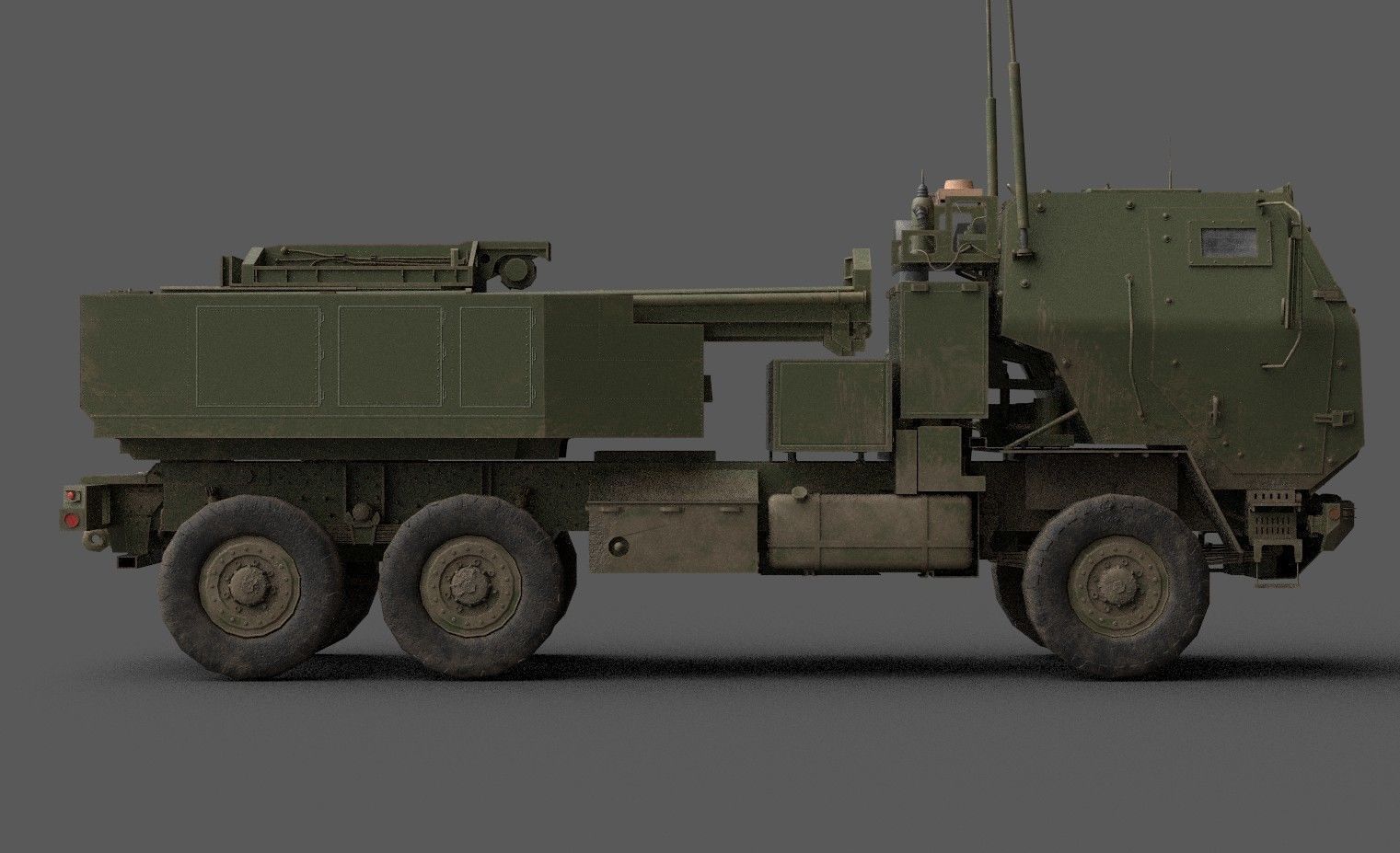 HIMARS Low-poly 3D model_7
