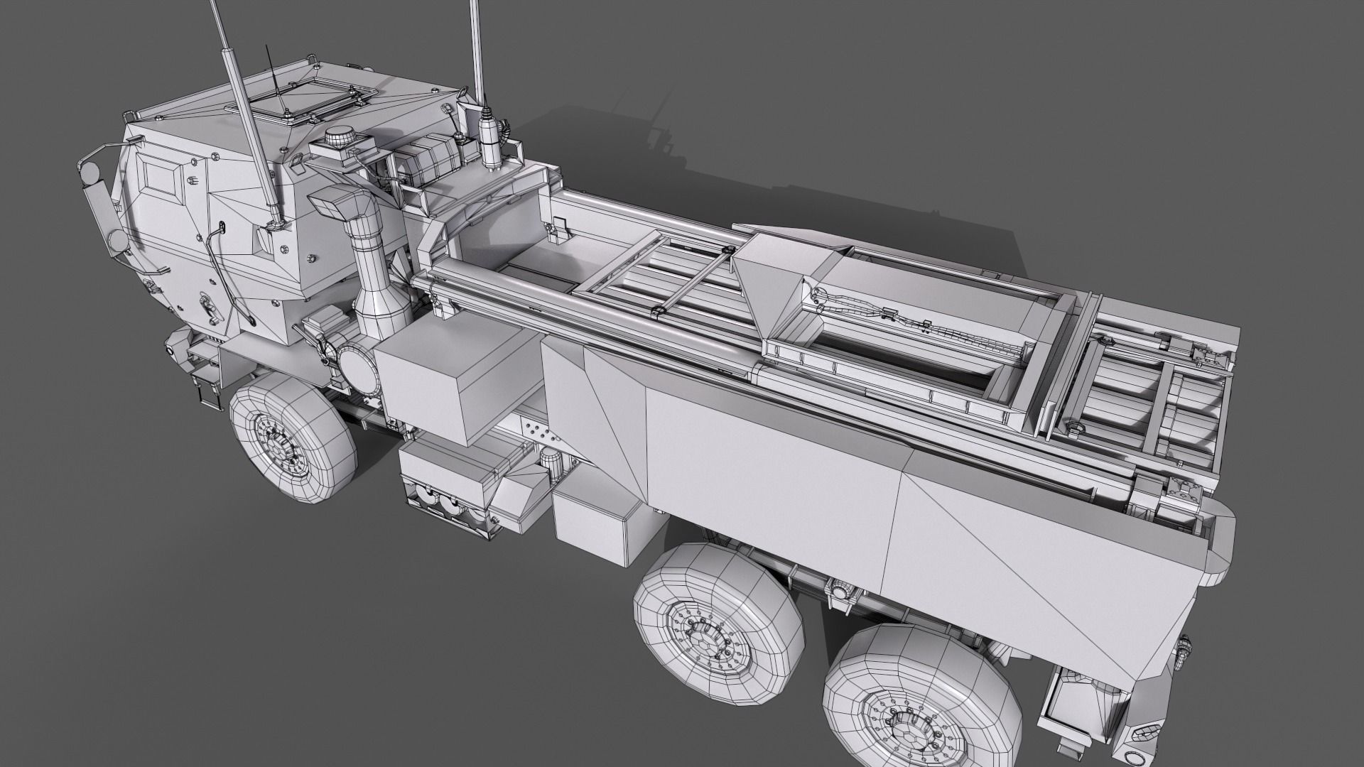 HIMARS Low-poly 3D model_26