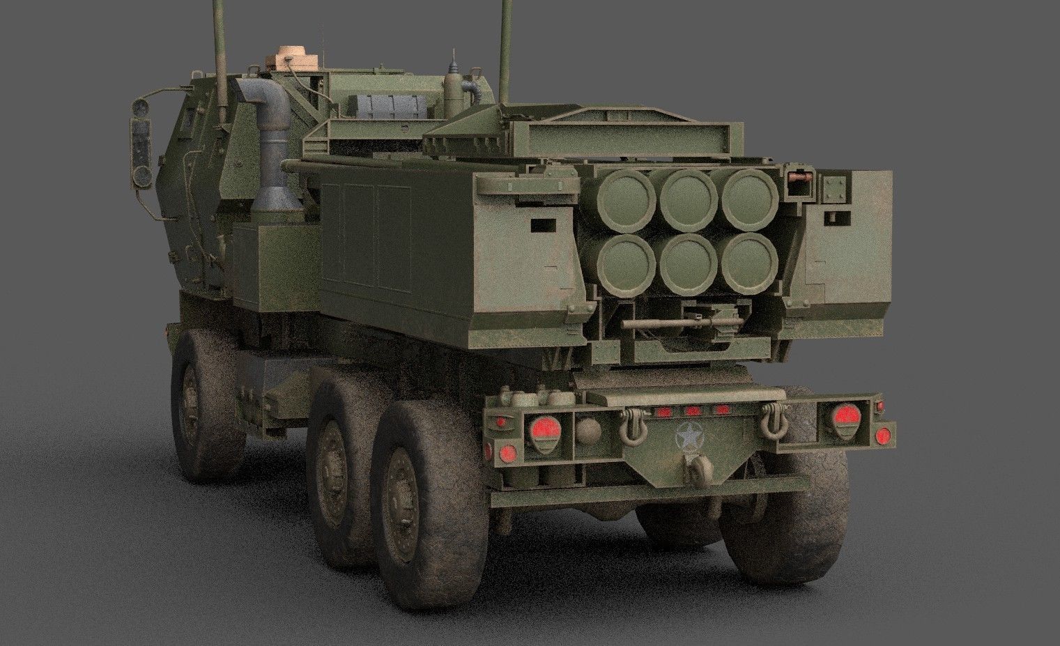 HIMARS Low-poly 3D model_16