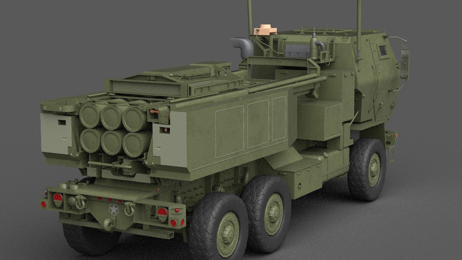 HIMARS Low-poly 3D model_22